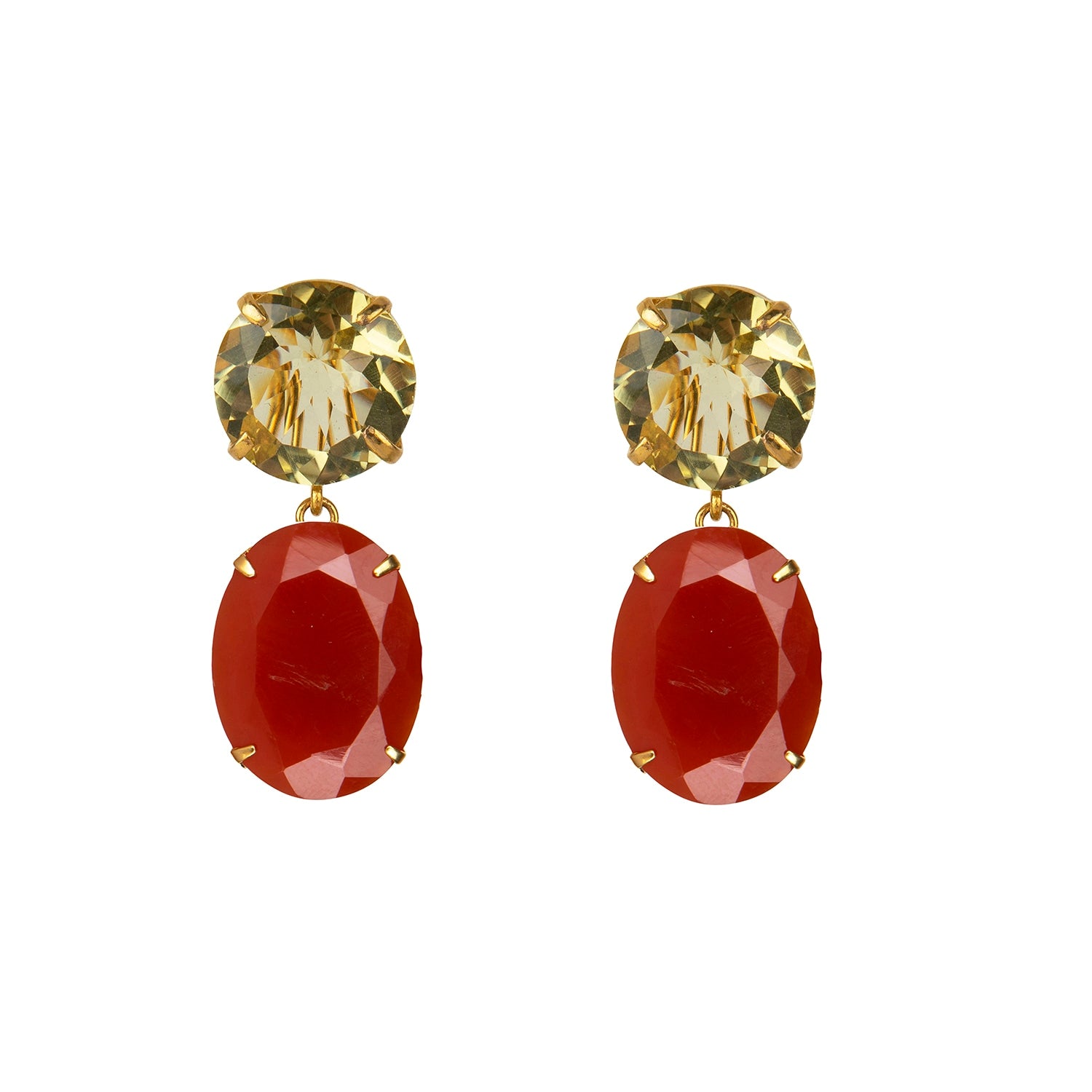 Vanessa Earrings Carnelian