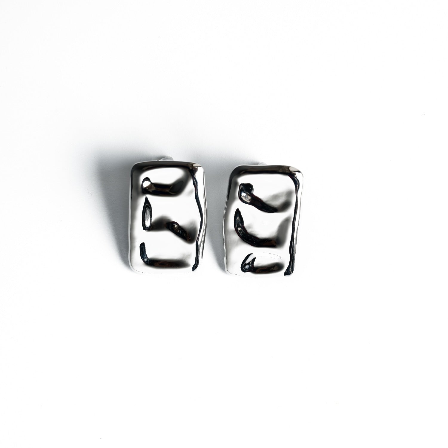 Vanessa Silver Square Drop Earrings