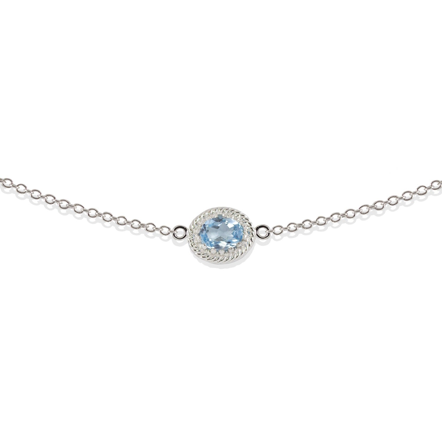 Luccichio Sky Blue Topaz Choker