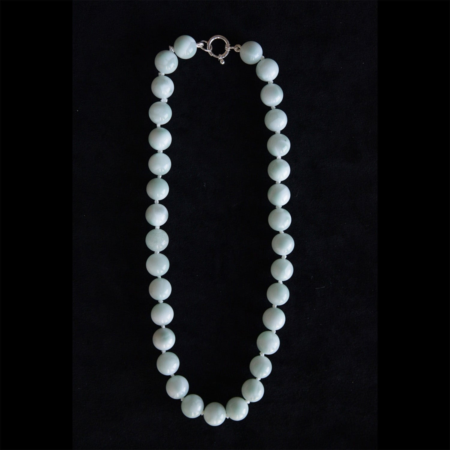 Vela Green Angelite Beaded Choker Necklace