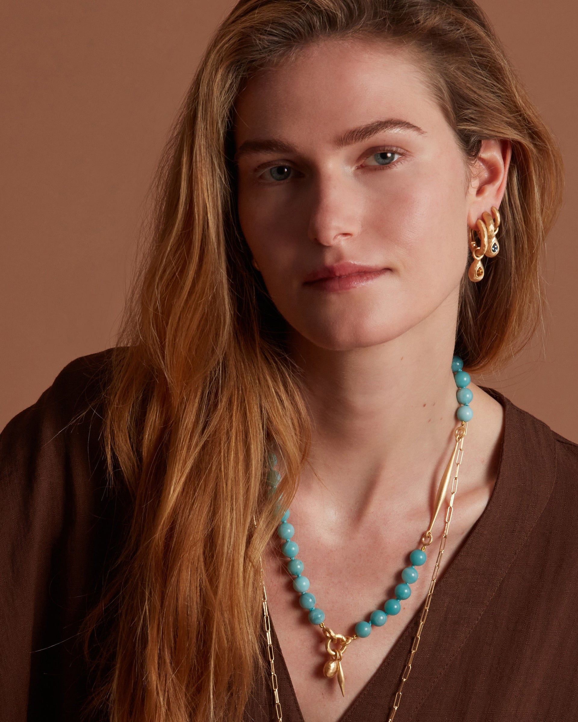 Venture Necklace With Spindle Amazzonite