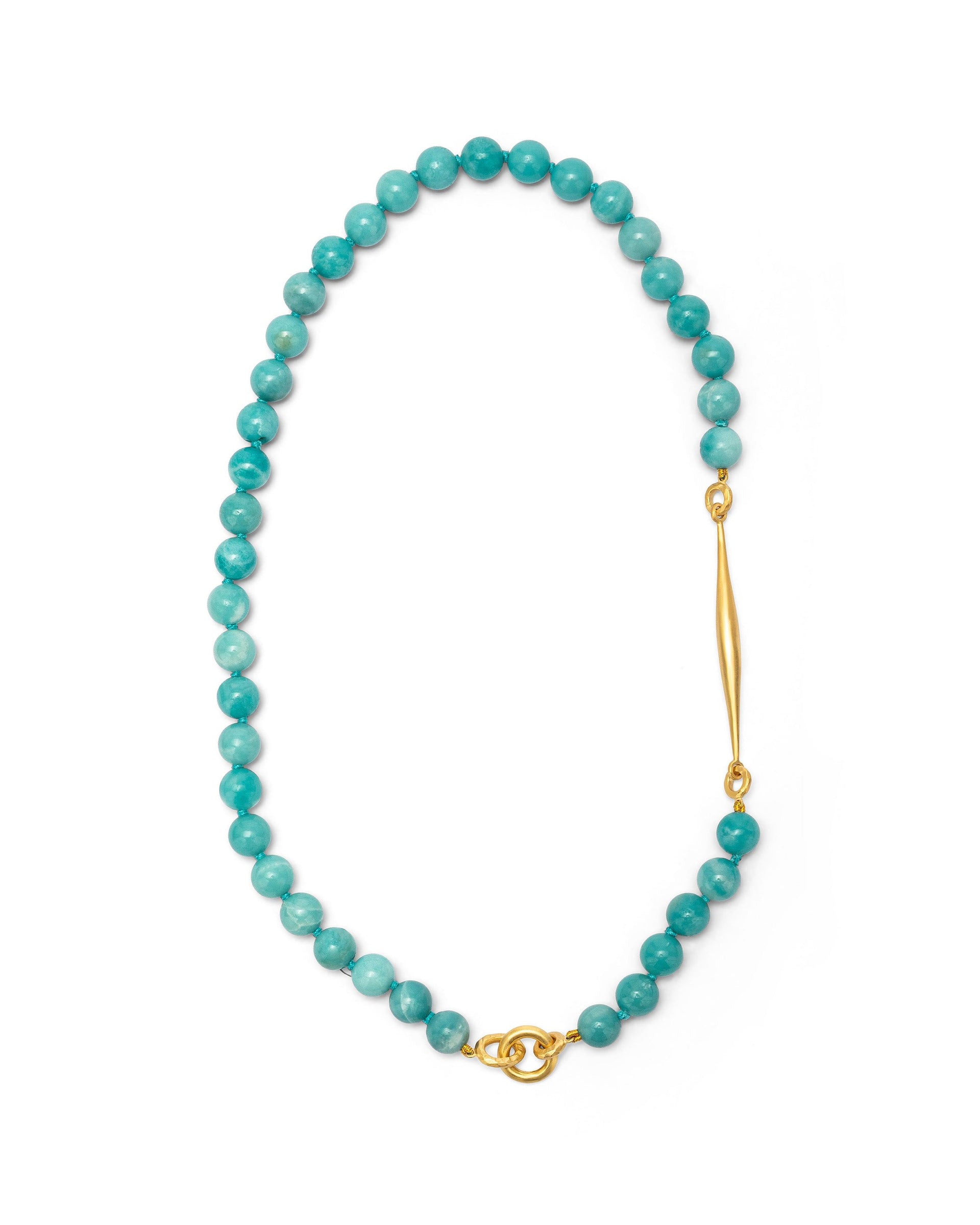 Venture Necklace With Spindle Amazzonite