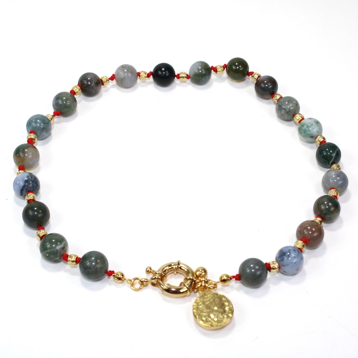 Vera Indian Agate Gemstone Necklace