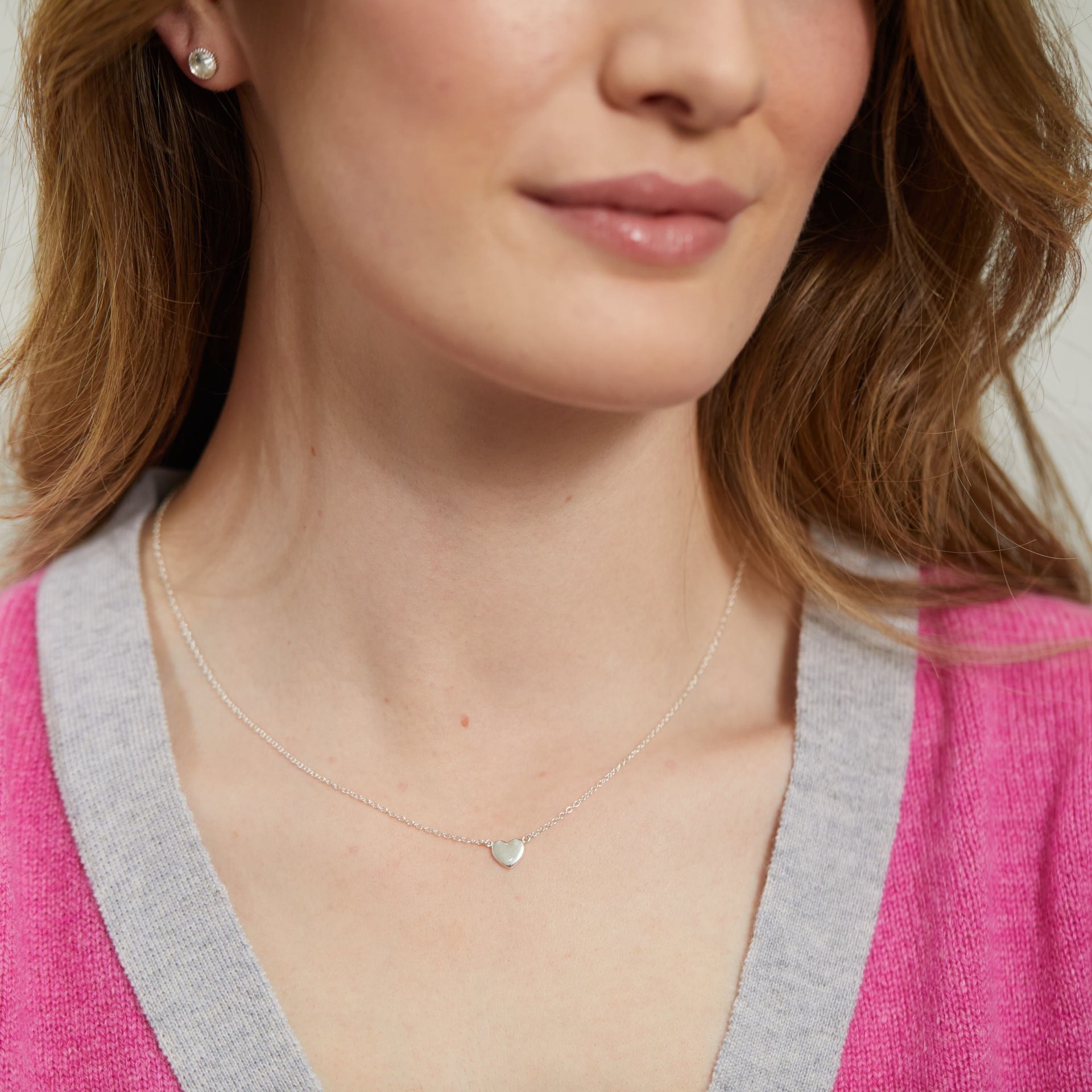 Verona Sterling Silver Full Heart Necklace
