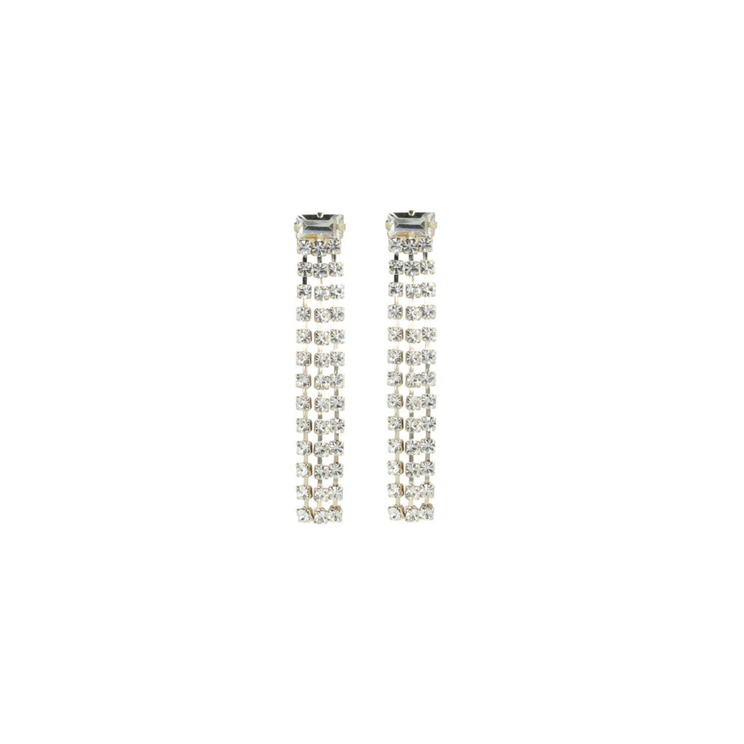 Veronique Earrings Baguette Waterfall S Crystal
