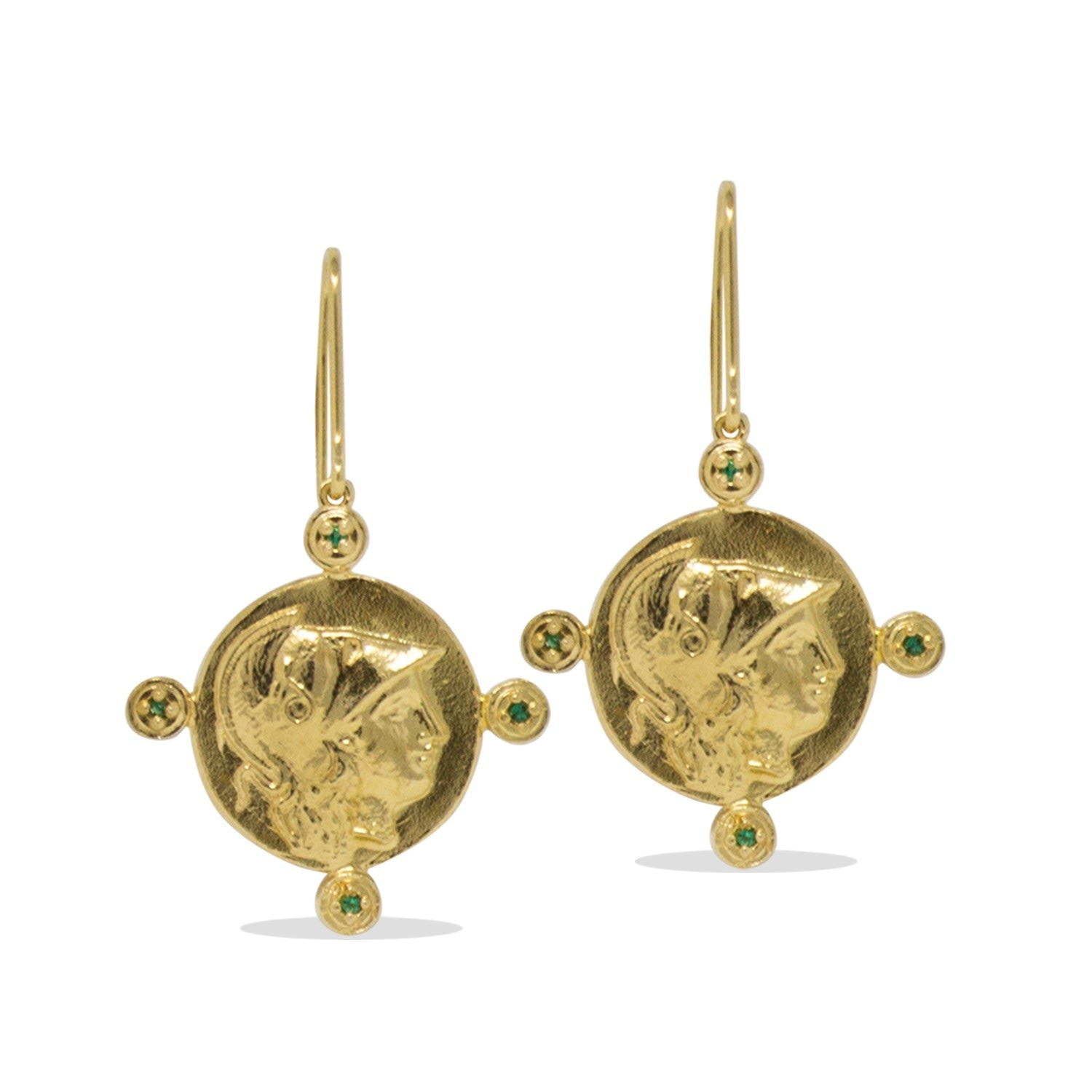 Athena Gold-Plated Earrings