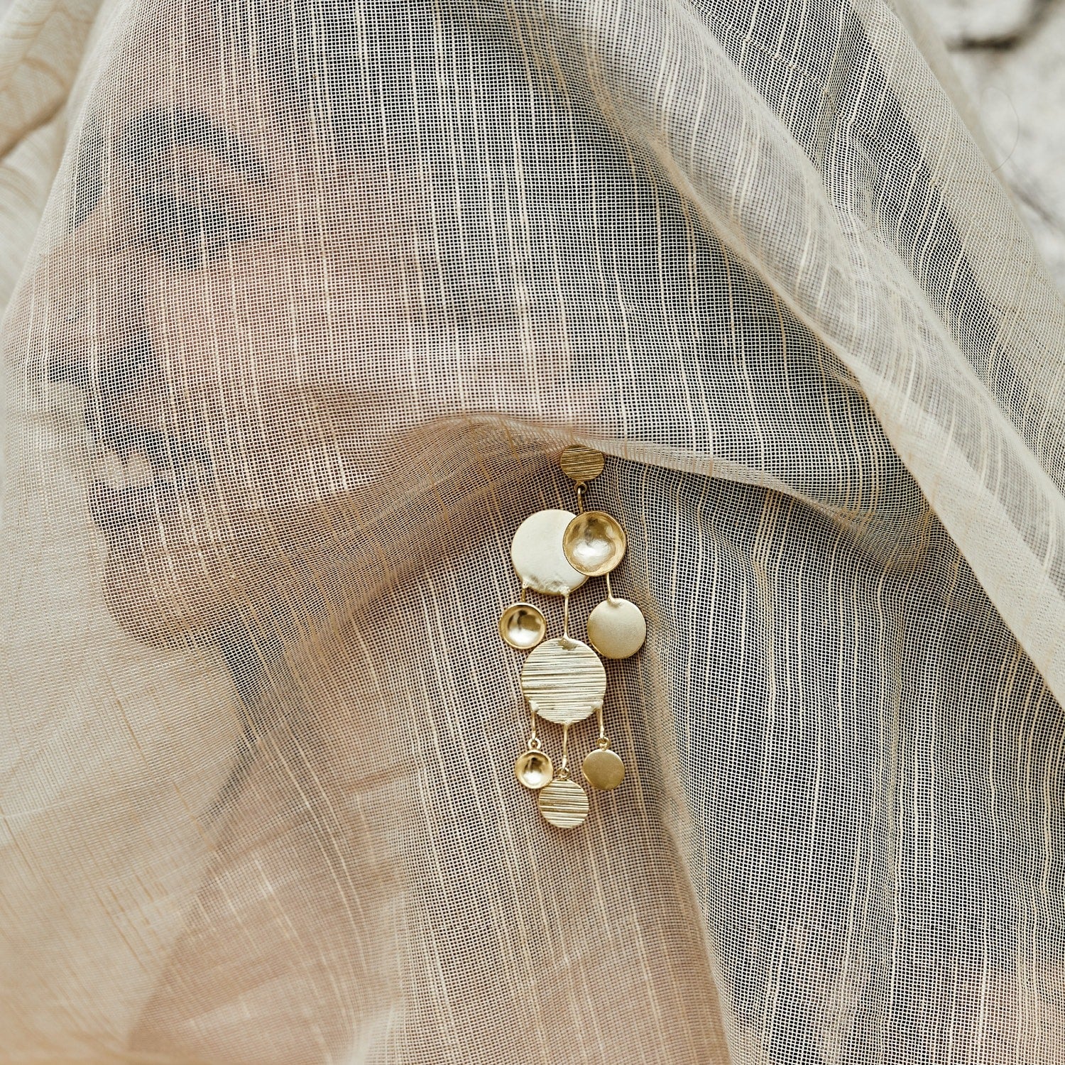 Gold Aeya Chandelier Earrings