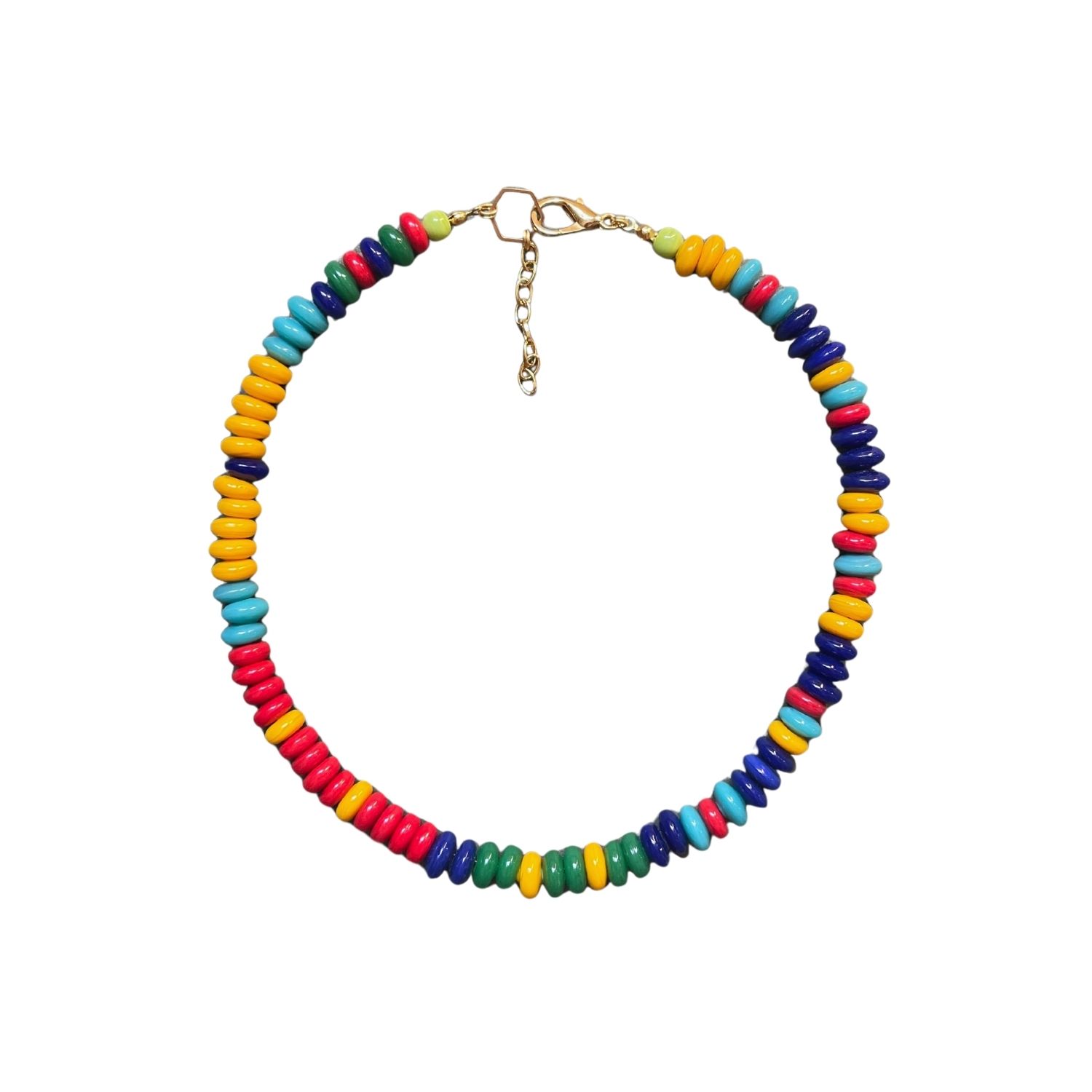 Vicky - Bold & Colorful Handmade Beaded Glass Necklace