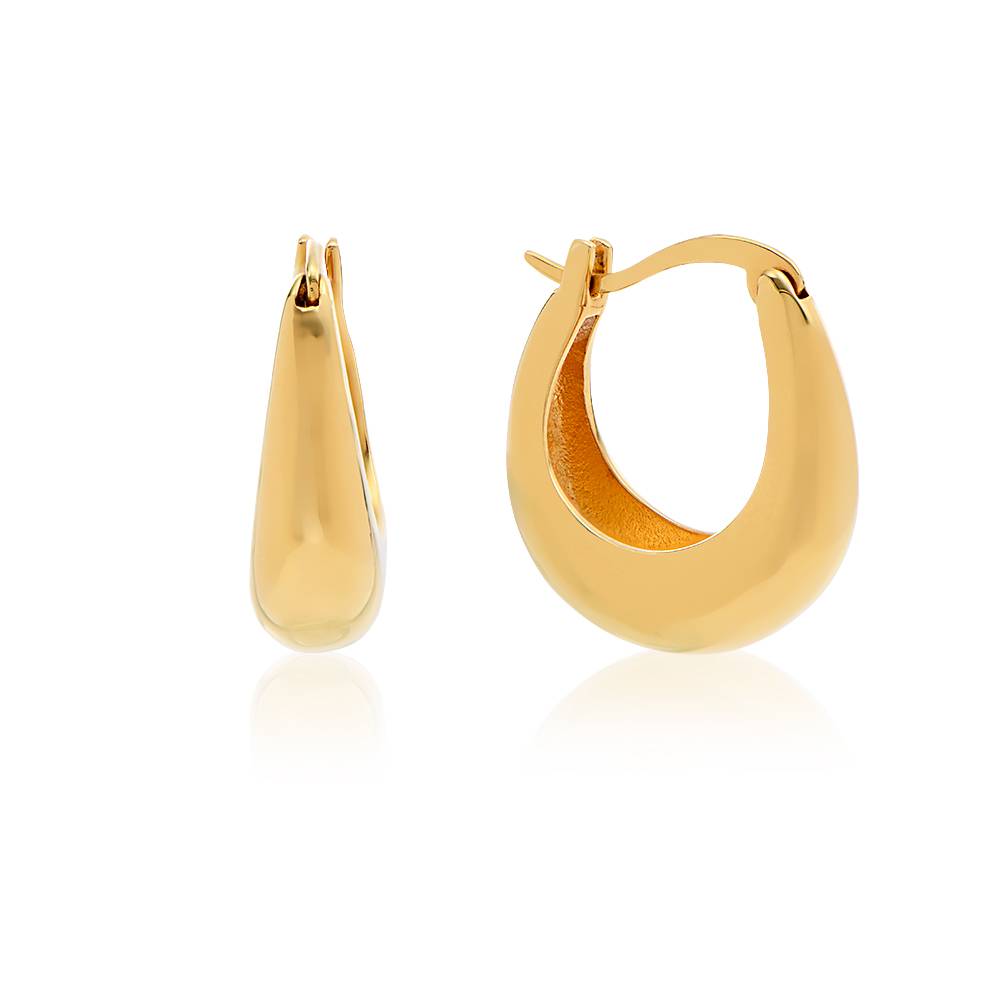 Vienna Waterdrop Huggies in 18K Gold Vermeil