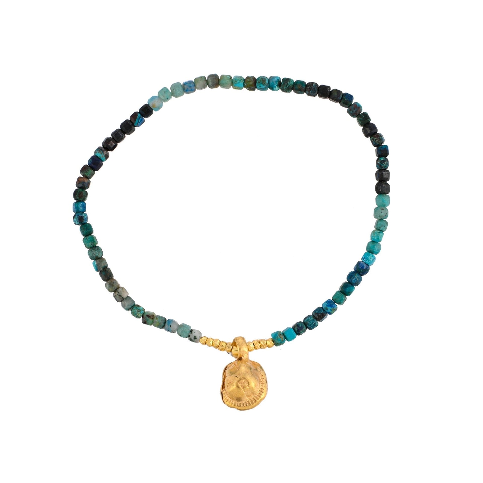 Vintage Amulet Bracelet - Azurite