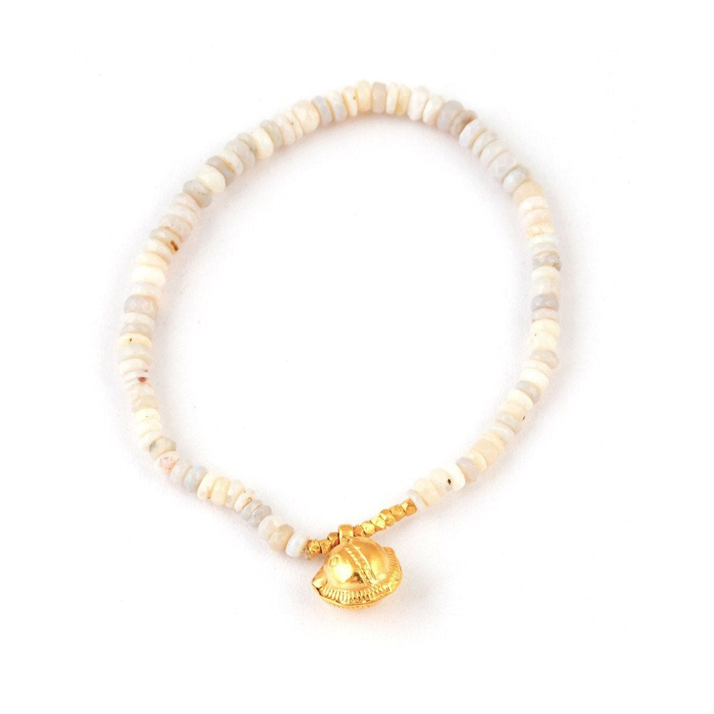 Vintage Amulet Bracelet - Ethiopian Opals