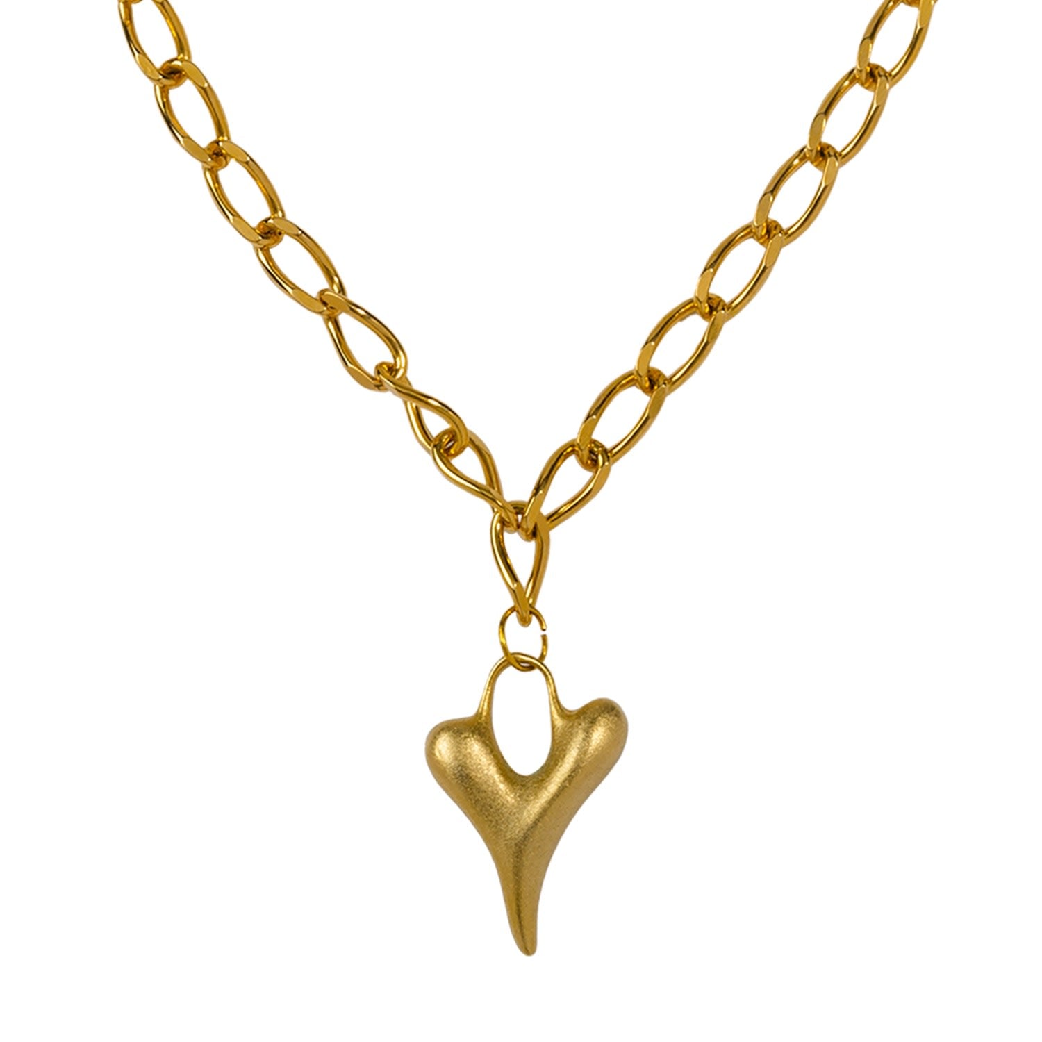 Vintage Gold Plated Love Necklace