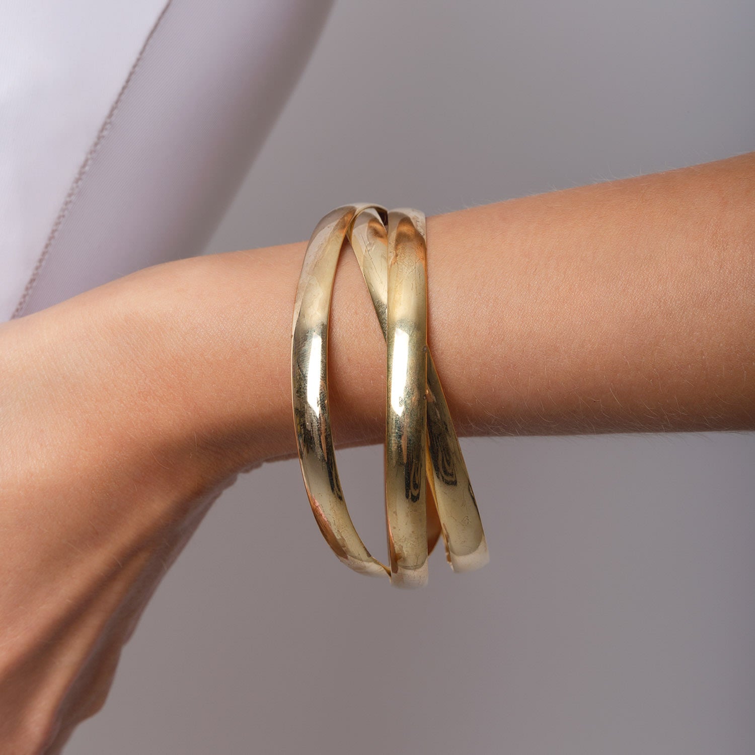 Vintage Gold Plated Rula Bracelets