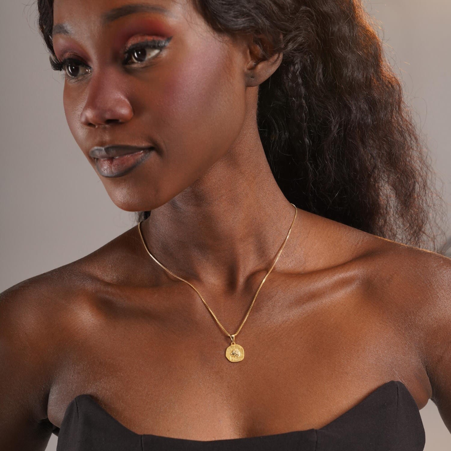 Vintage Leo Coin Pendant