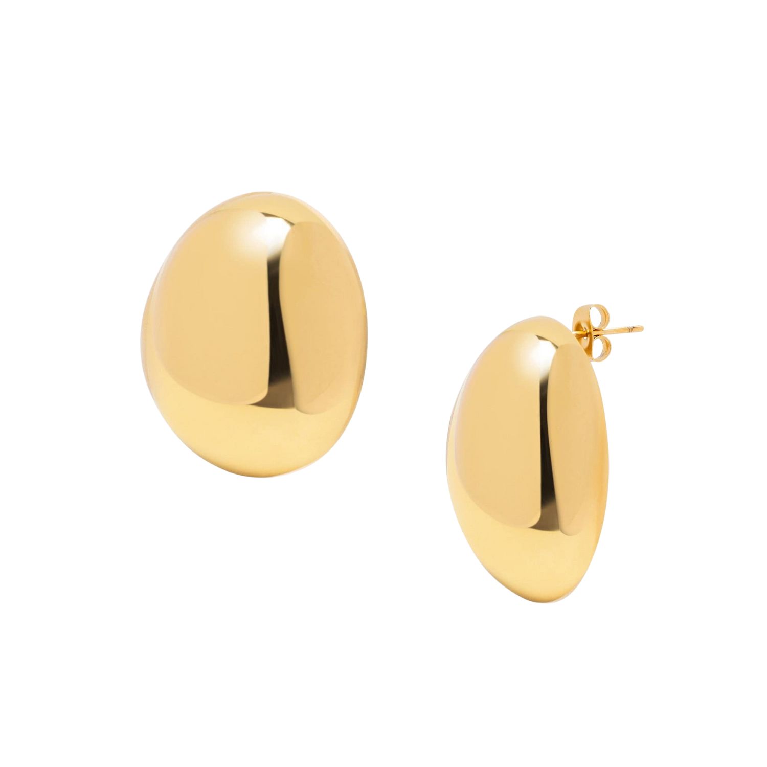 Vintage Oval Stud Earrings
