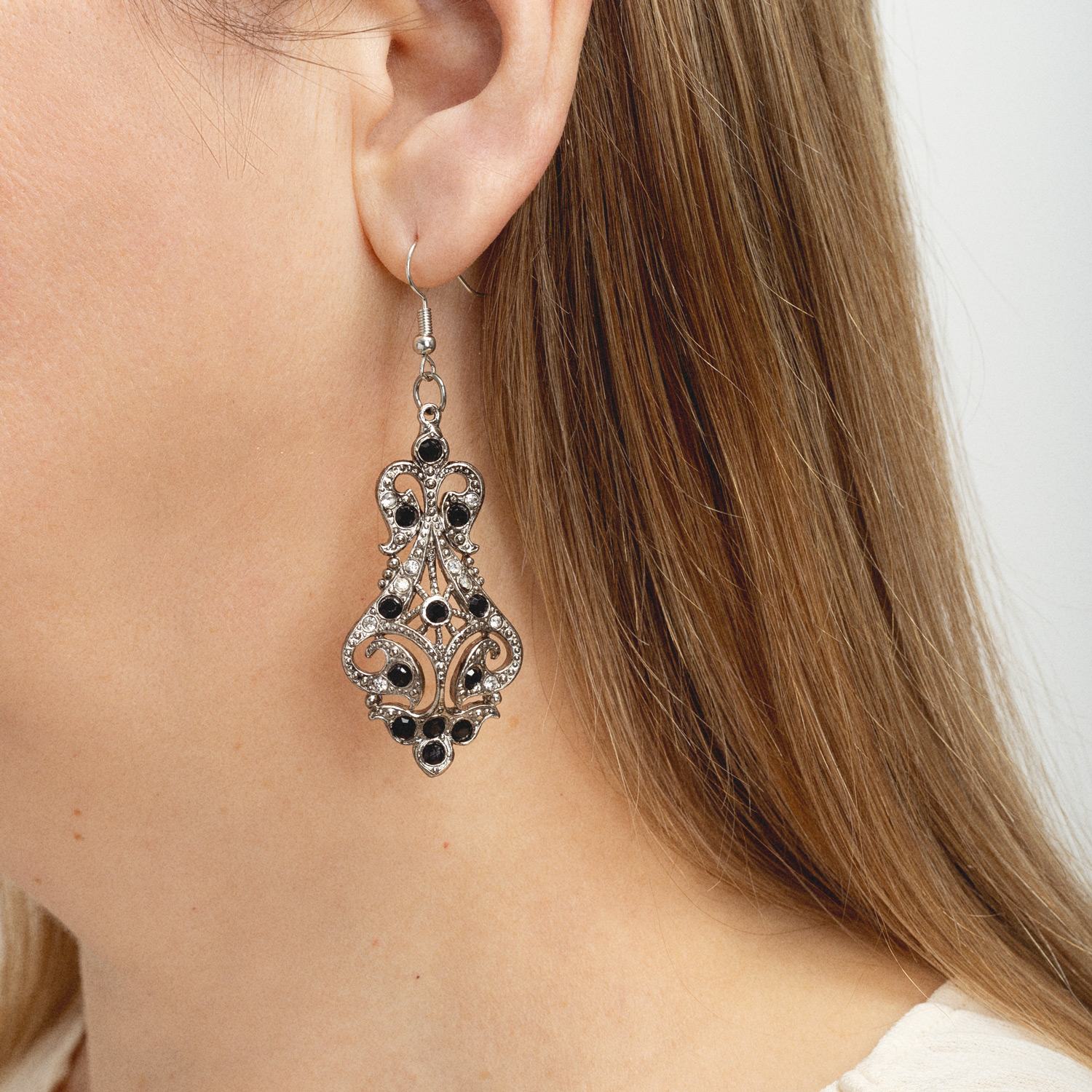 Vintage Silver Plated Lilibeth Earrings