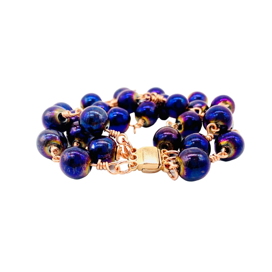 Violet Hematite Socialite Bracelet