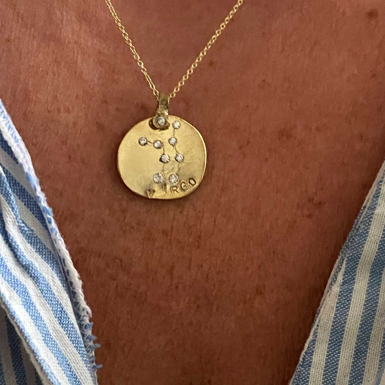 Virgo Diamond Medallion