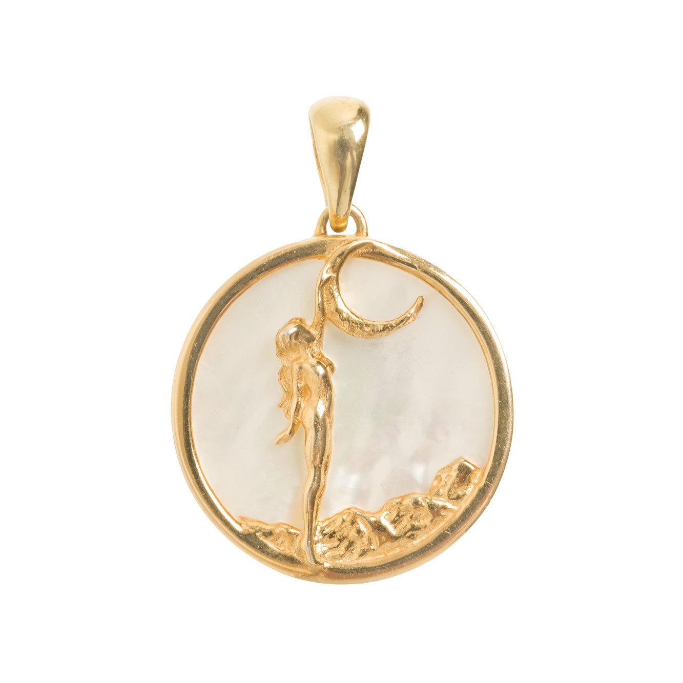 Virgo, Gold Zodiac Pendant