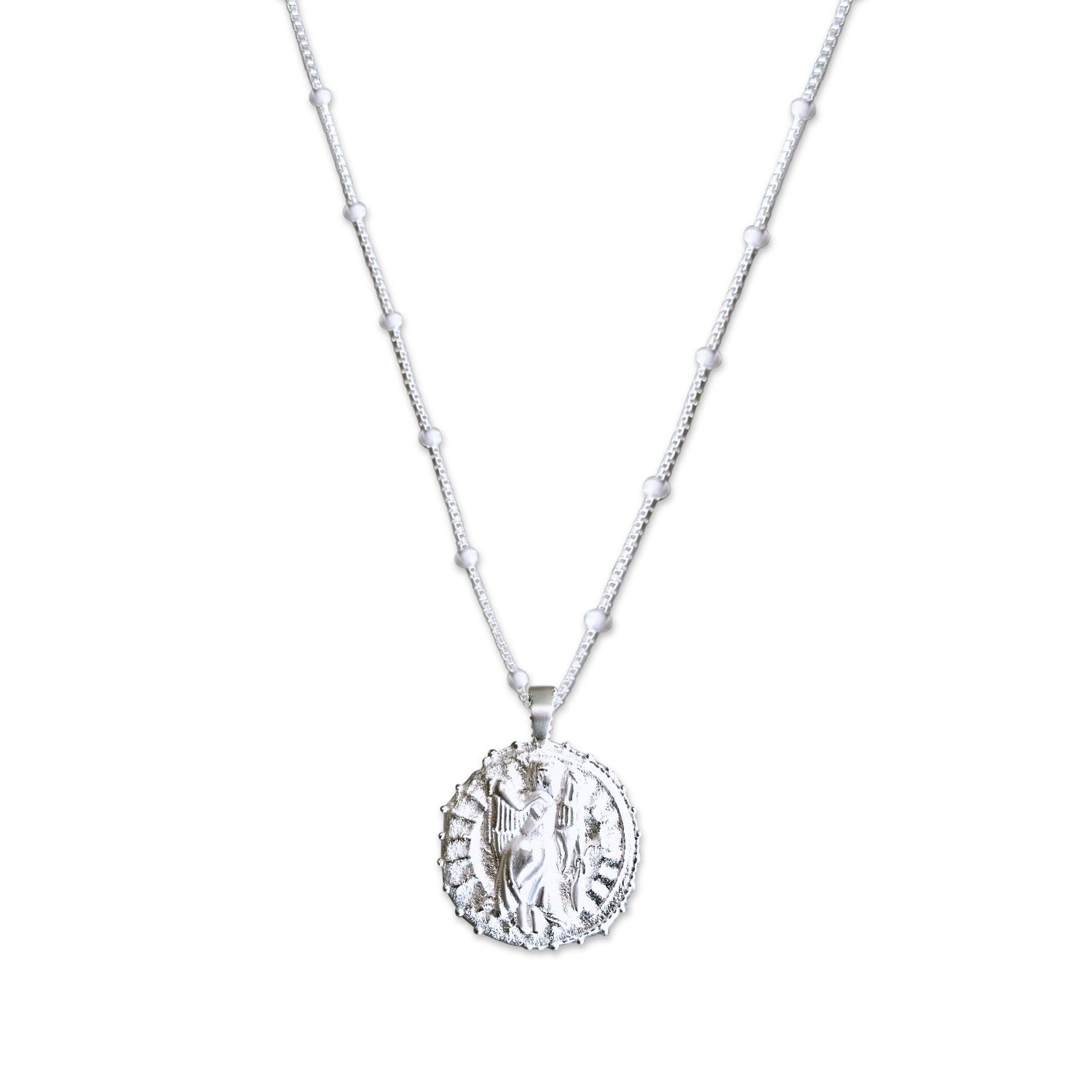 Virgo Zodiac Manifesting Necklace *Double Sided* - Sterling Silver