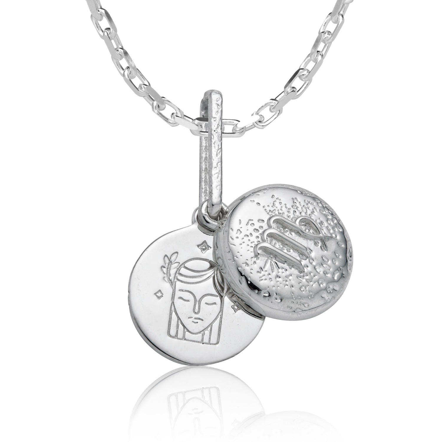 Virgo - Zodiac Necklace In Sterling Silver