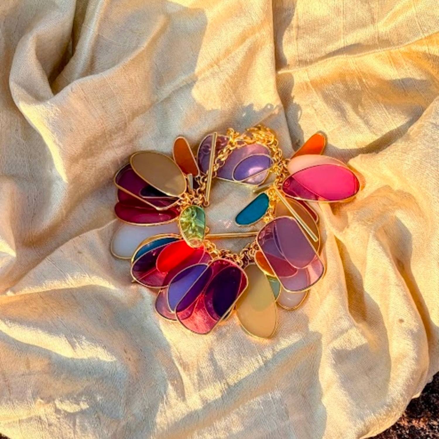 Vitreaux Glass Charms Bracelet - Sirene