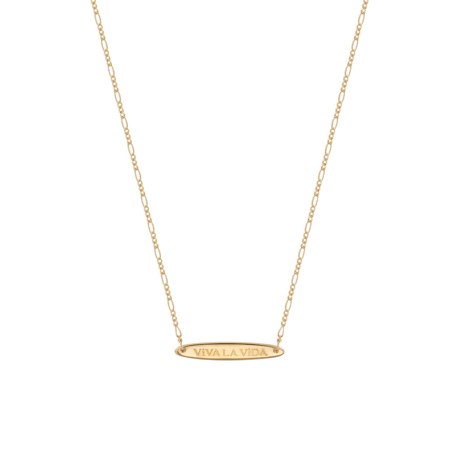 Viva La Vida Bar Chain Necklace In Gold
