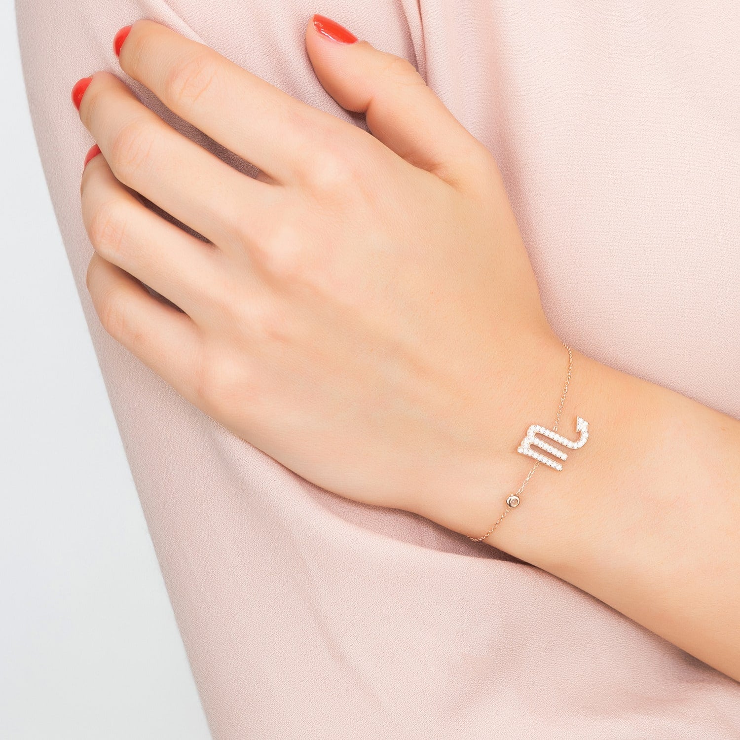 Zodiac Horoscope Star Sign Bracelet Scorpio Rosegold