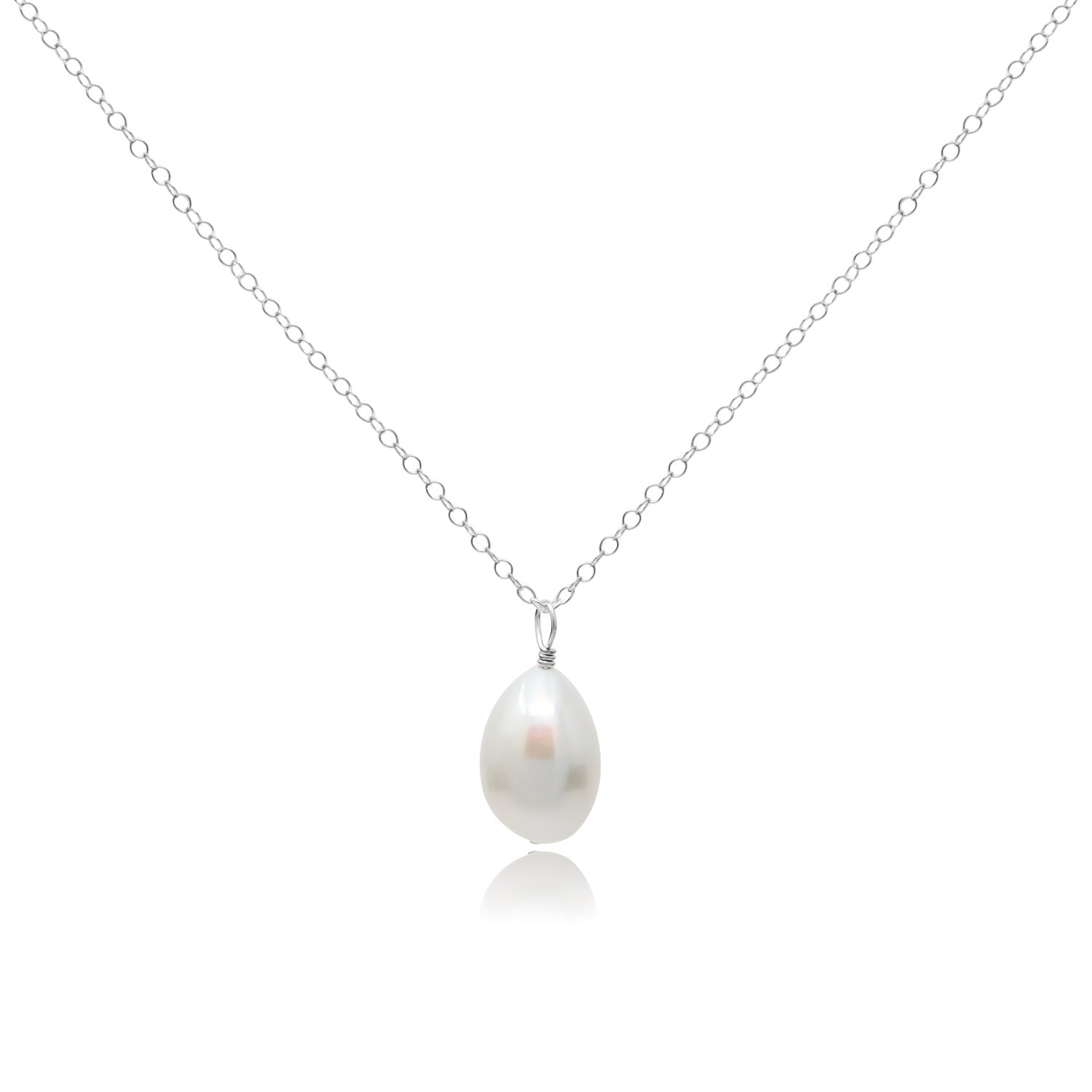 Florence Baroque Pearl Pendant Sterling Silver Necklace