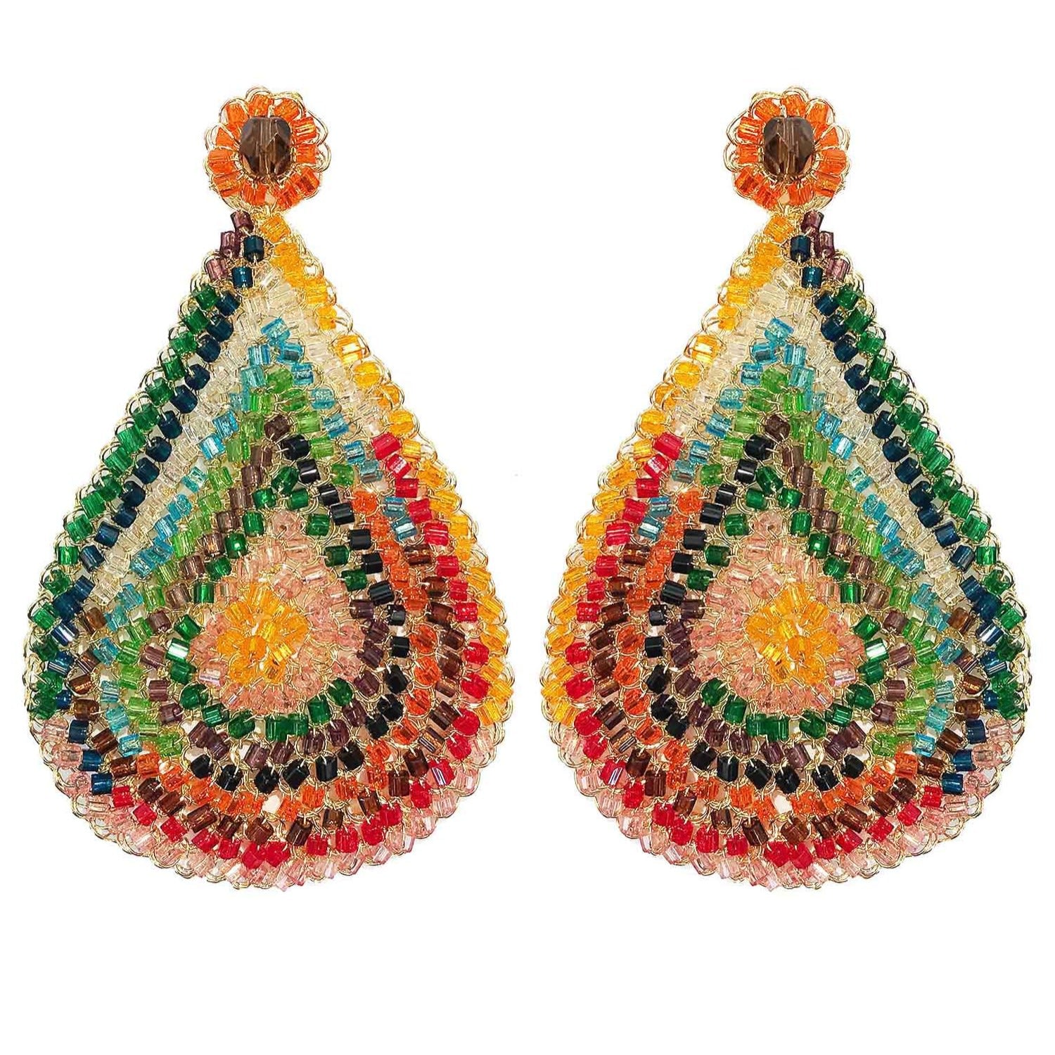 Multicolor Aria Maxi Handmade Earrings