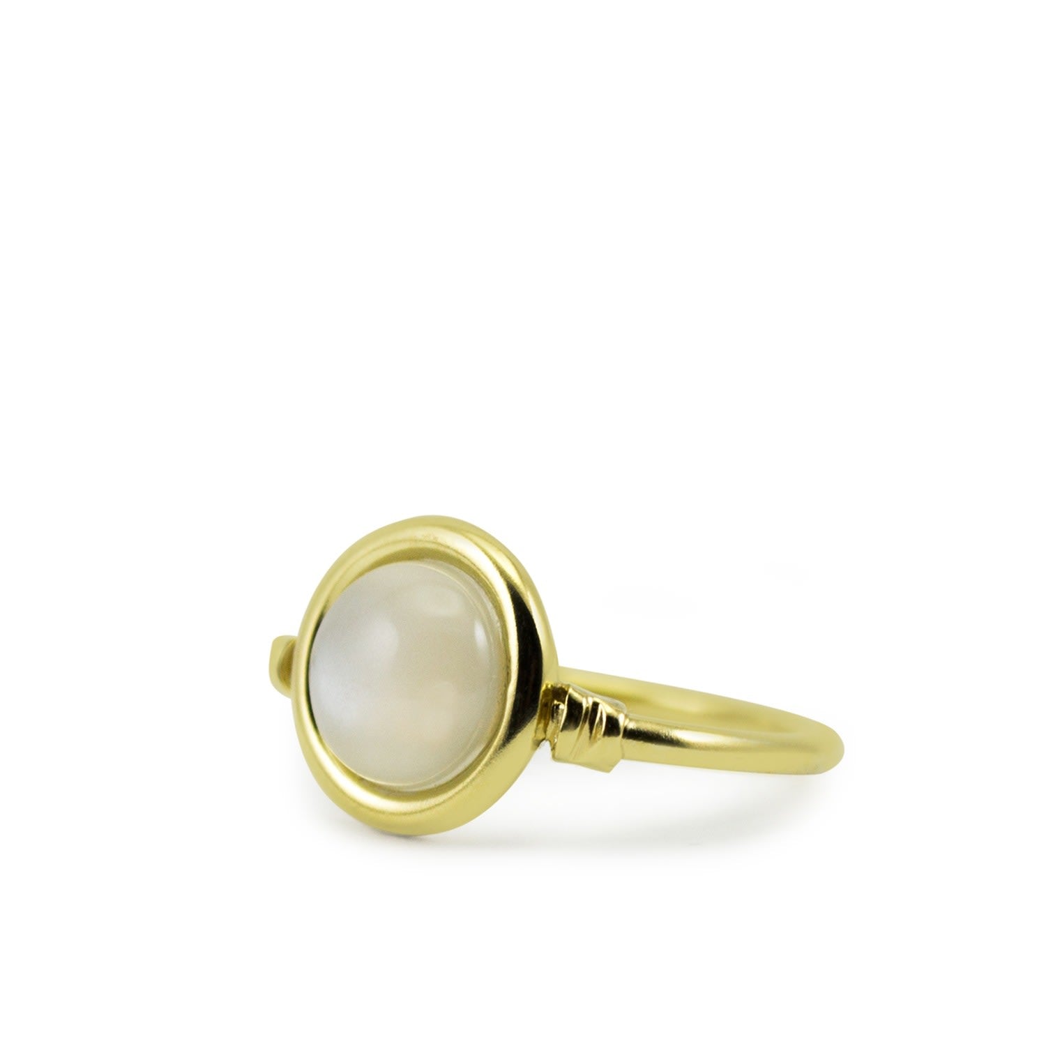 Satellite Gold Vermeil Moonstone Ring