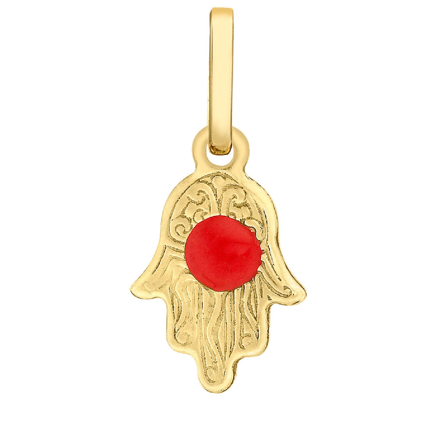 9Ct Gold Mini Hamsa Hand Necklace
