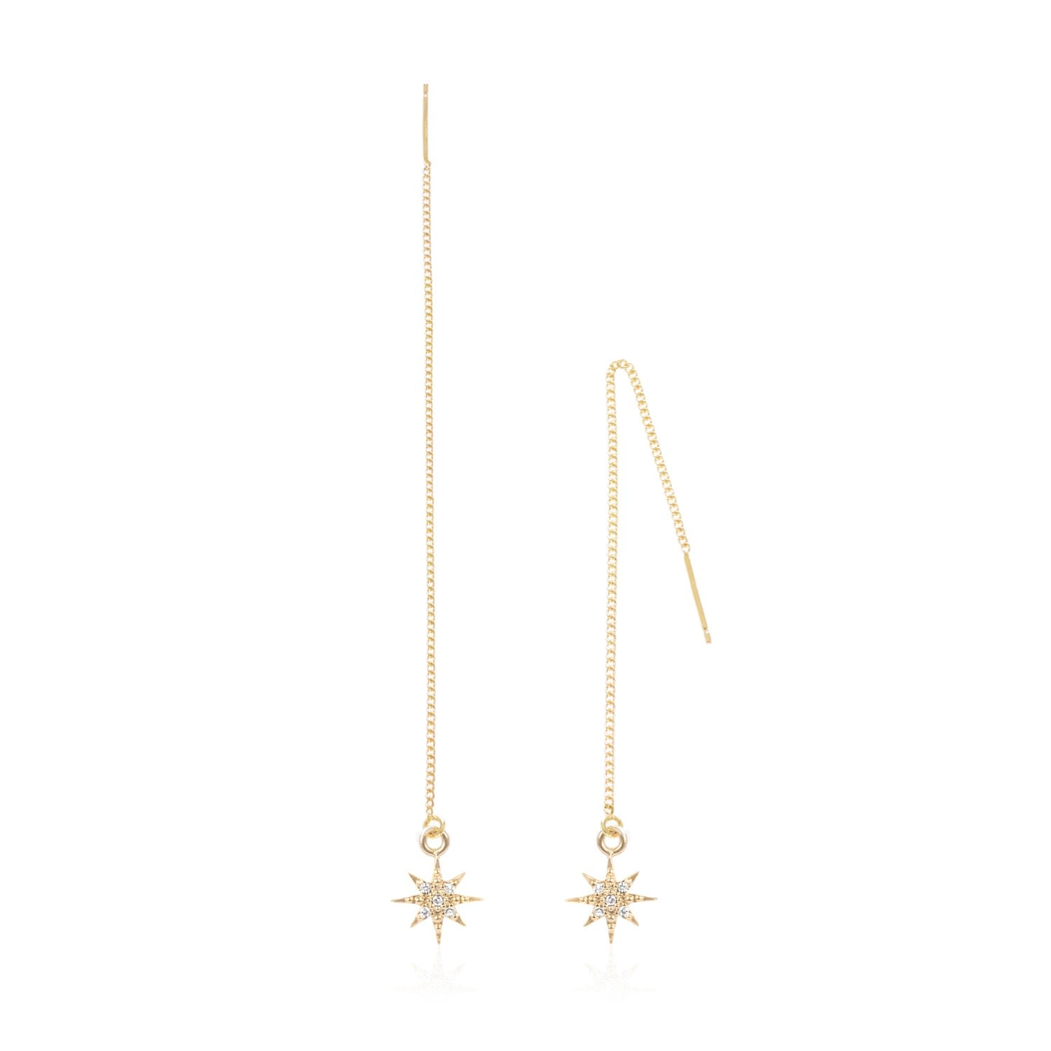 Star Chain Earrings