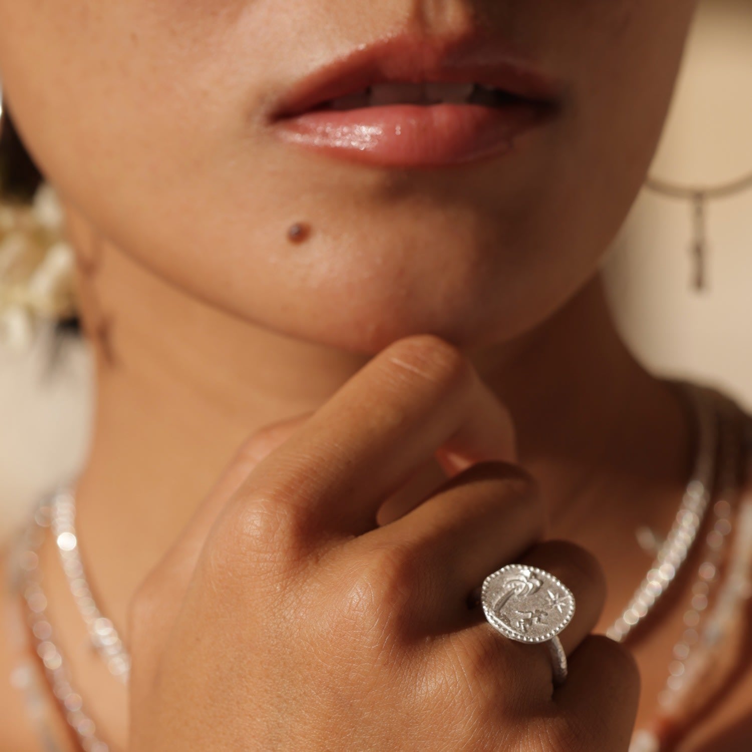 Voyager Palm Ring - Sterling Silver