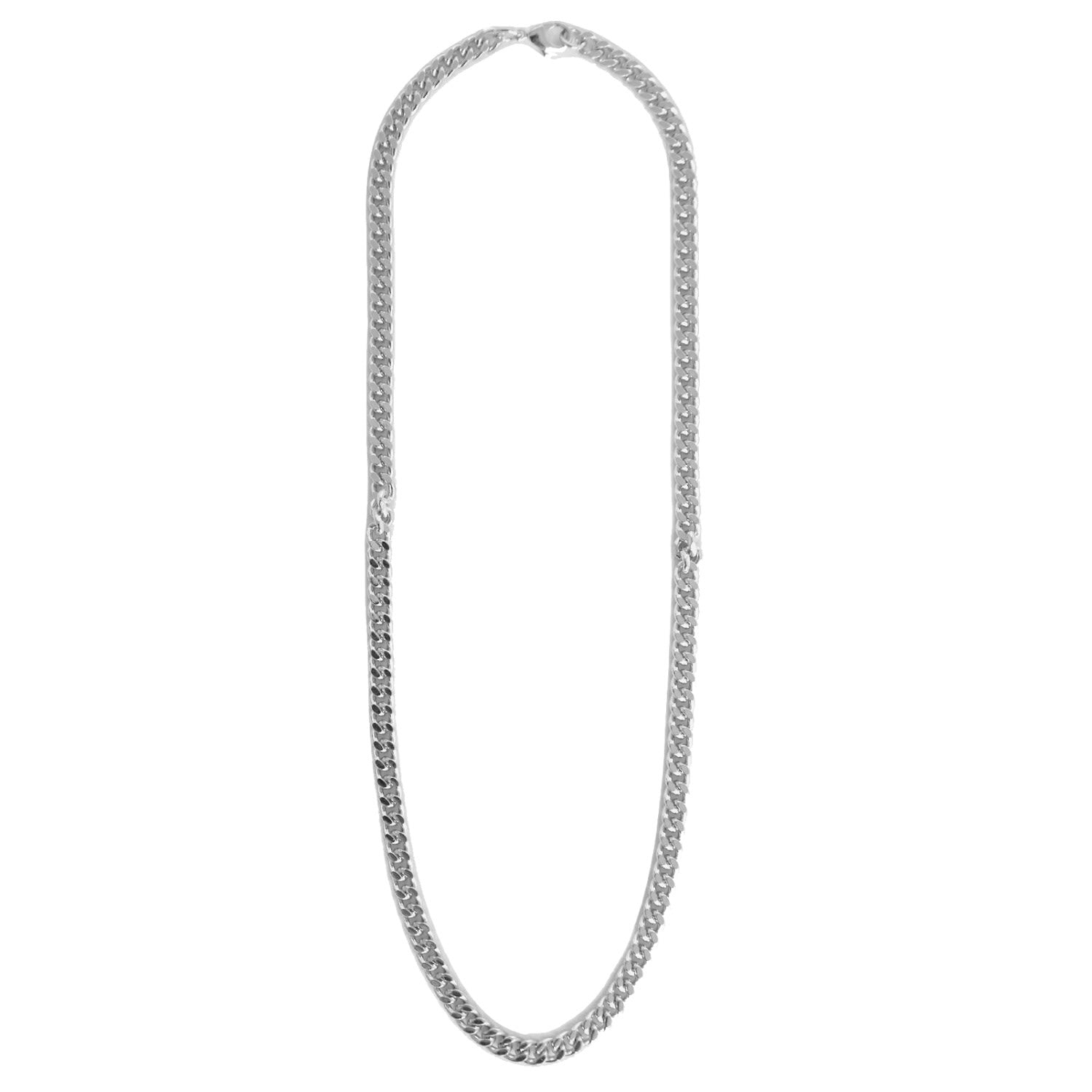 Skinny Cable Necklace Silver