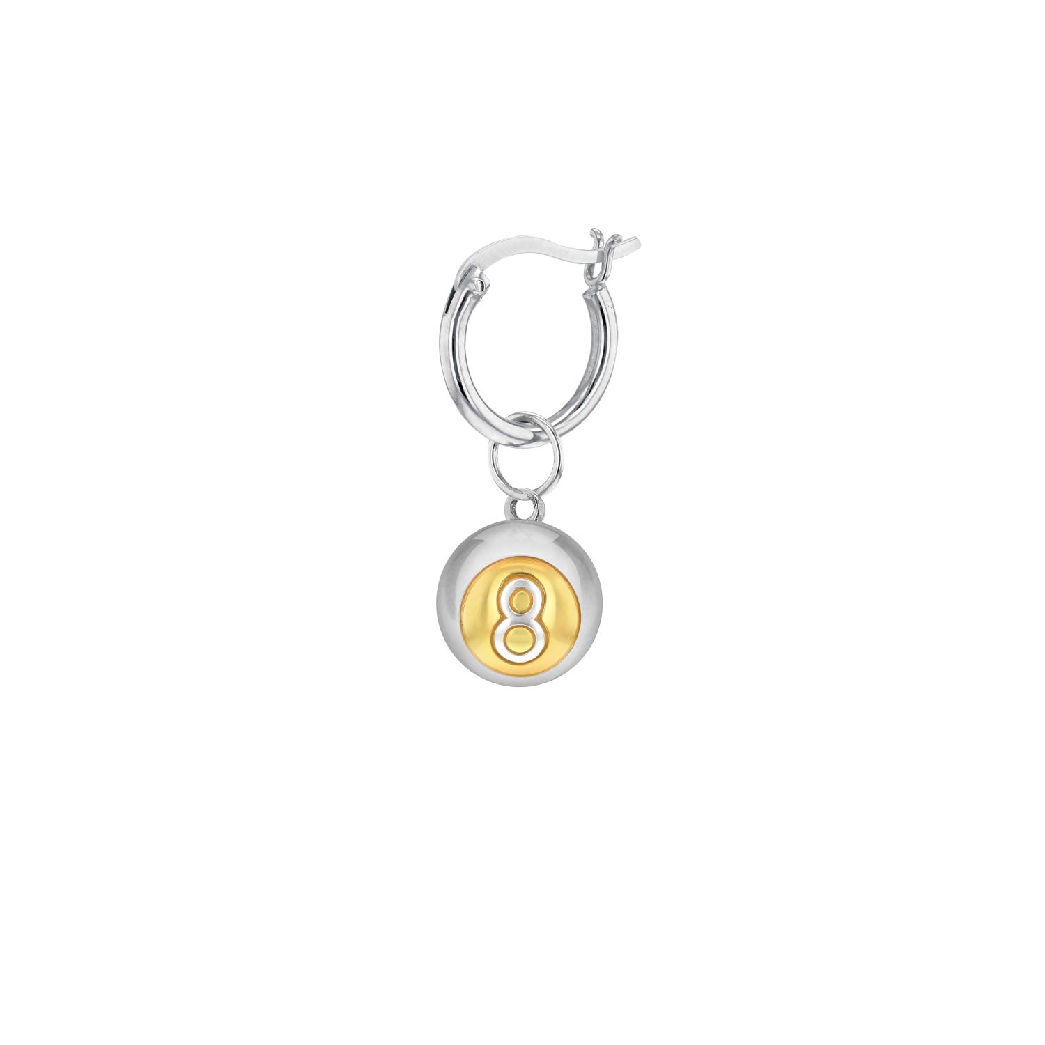New 2-Tone 8 Ball Mini Pendant