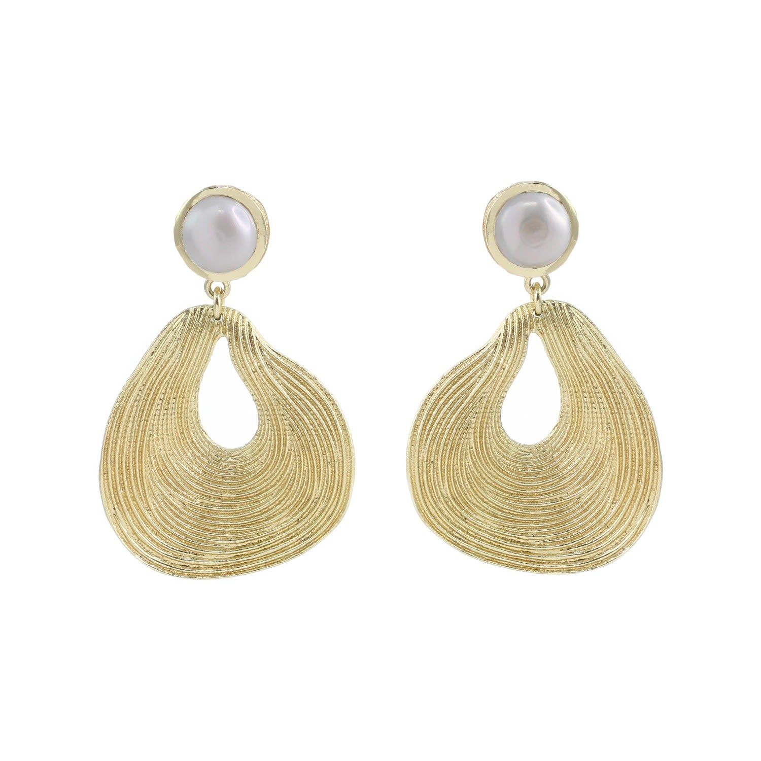Coleen Statement Earrings Pearl