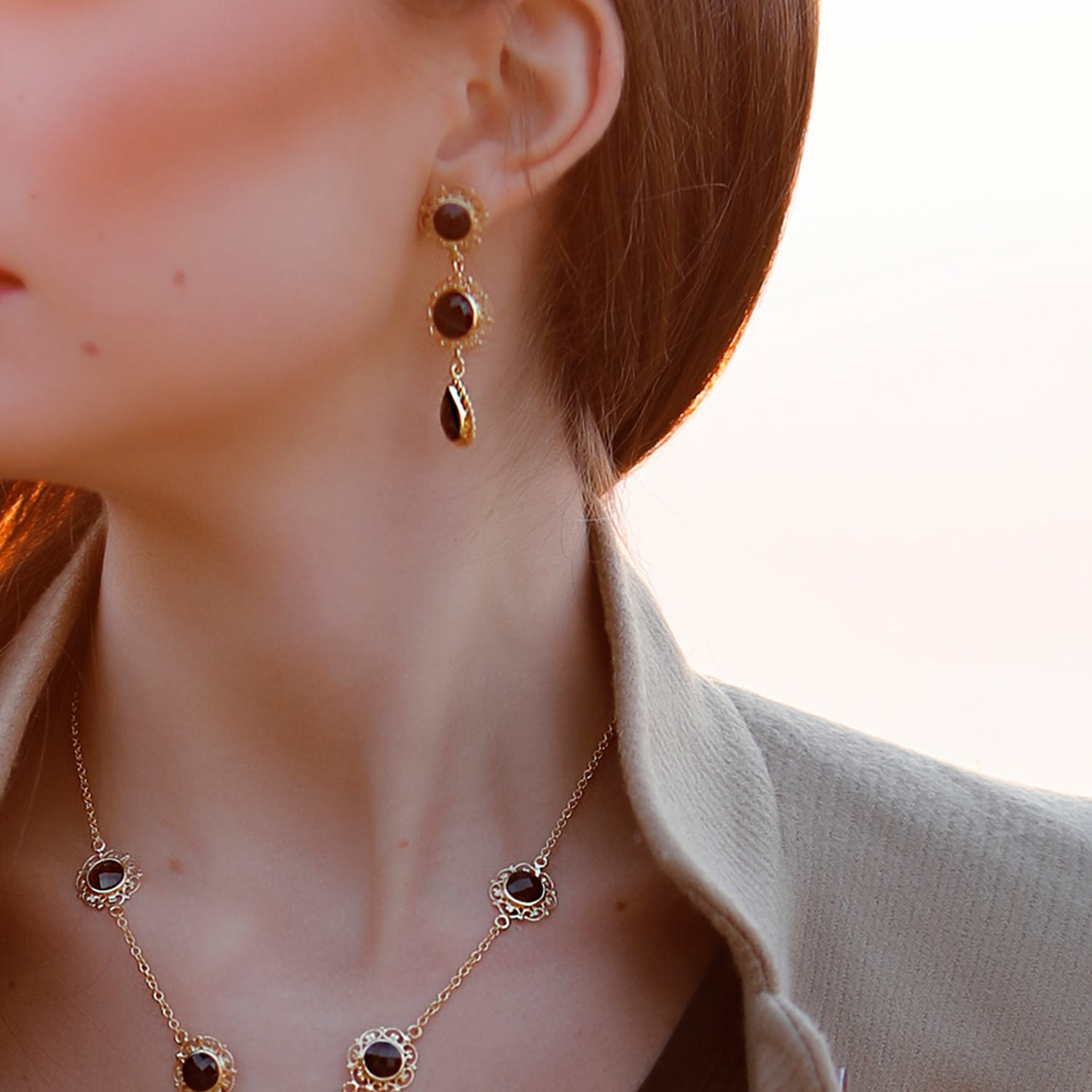 Taormina Onyx Earrings