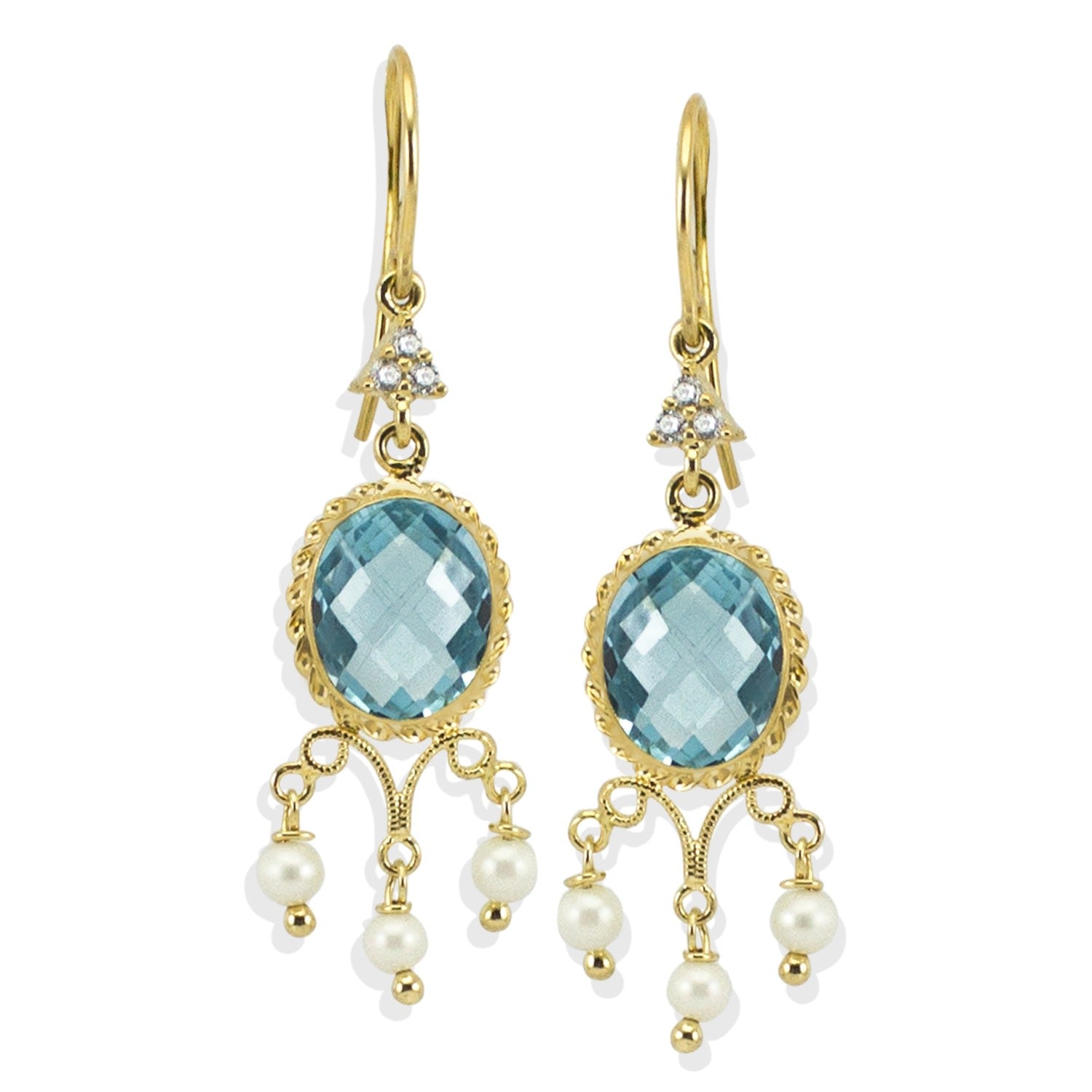 Positano Blue Topaz Earrings