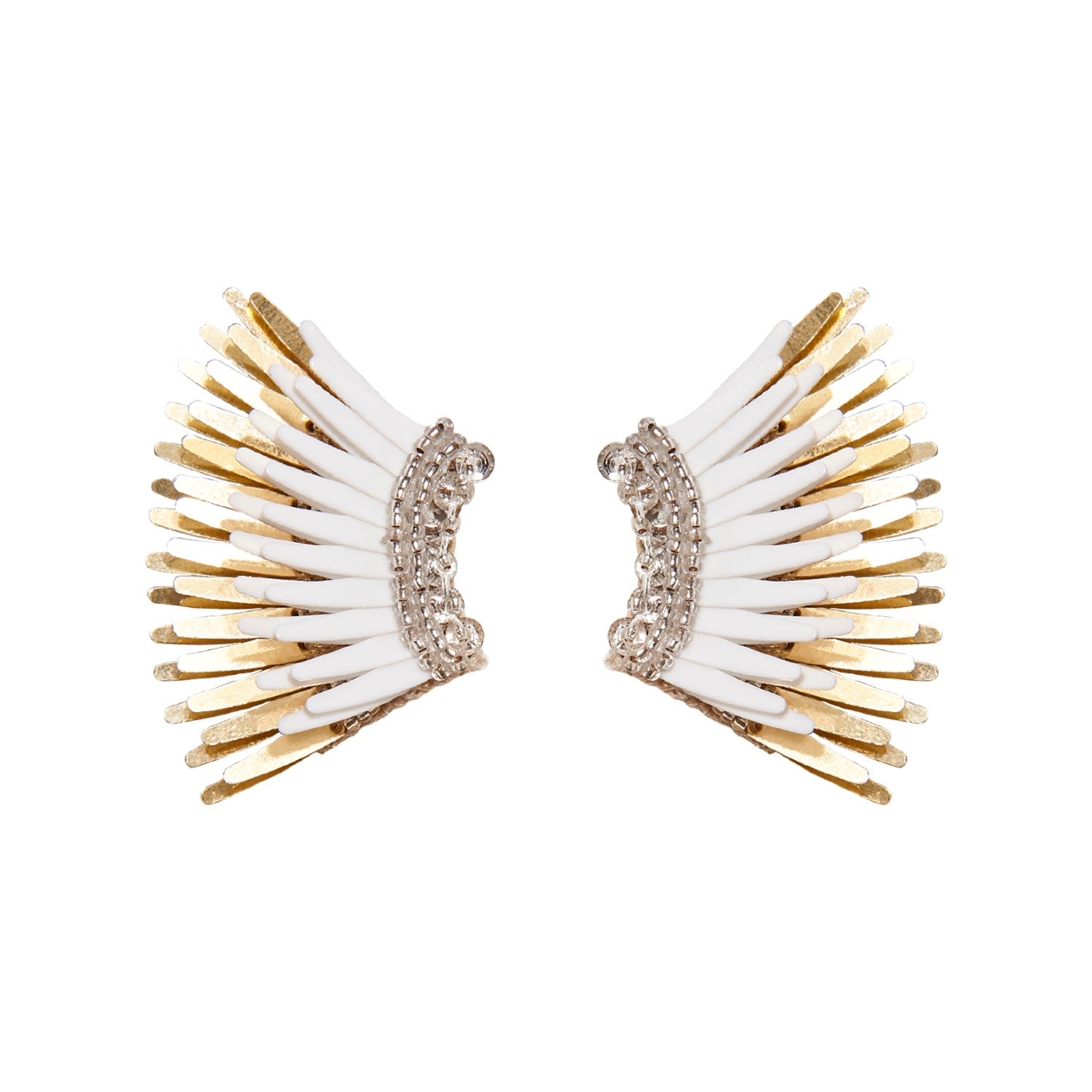 Mini Madeline Earrings White Gold