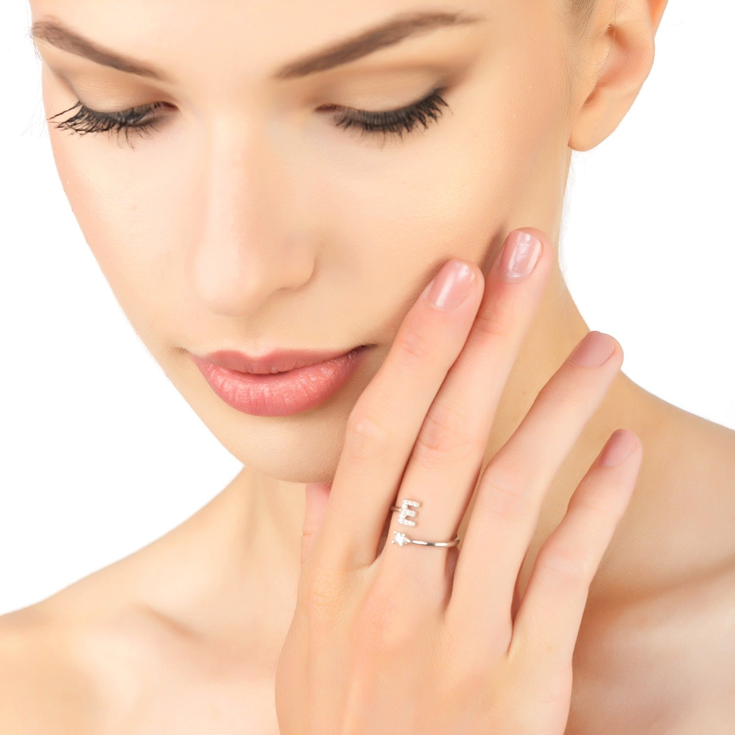 Initial Ring Silver E