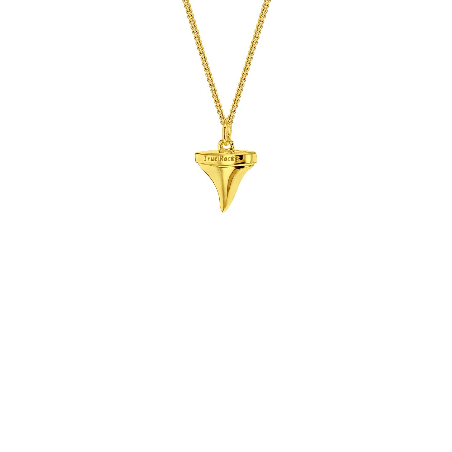 18Kt Gold-Plated Mini Sharks Tooth Charm On A Gold Hoop