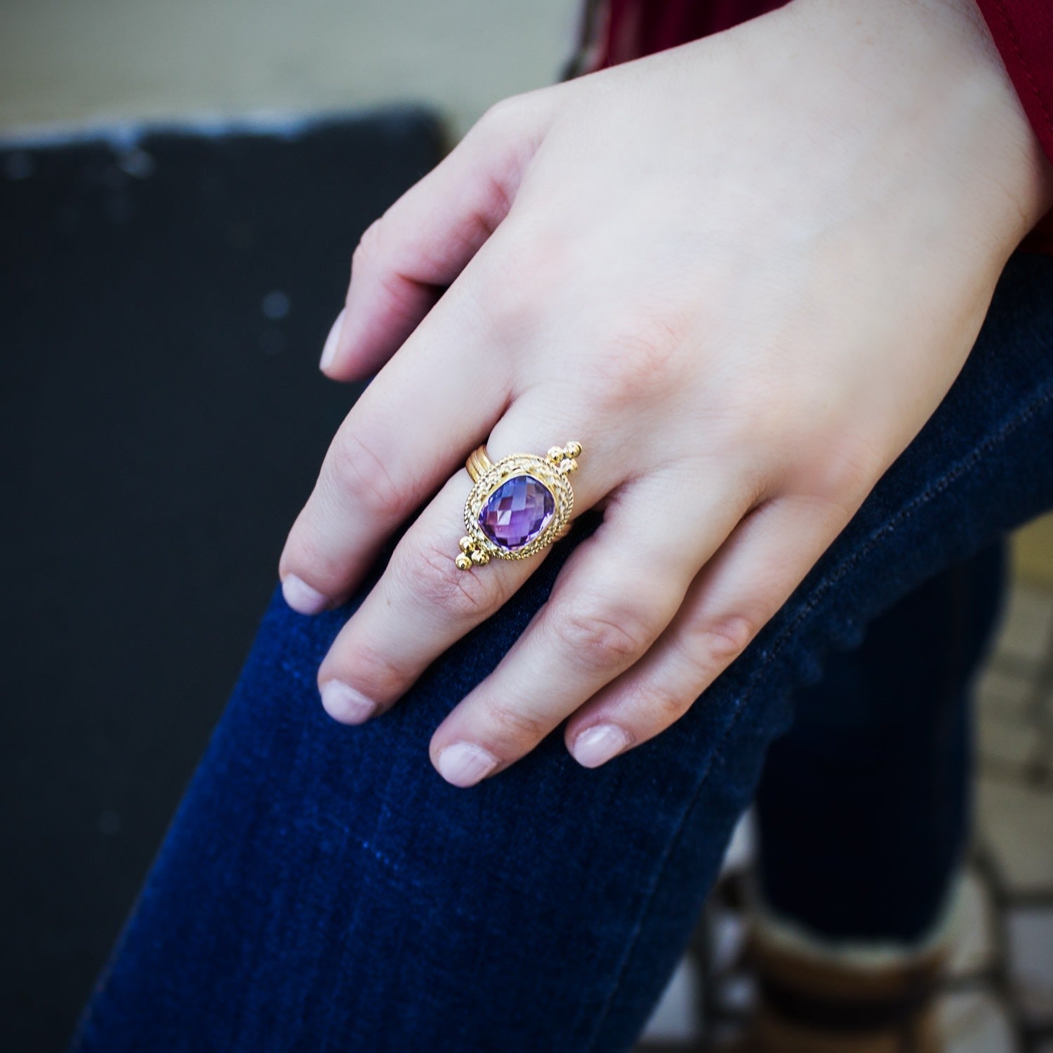 Juno Amethyst Ring