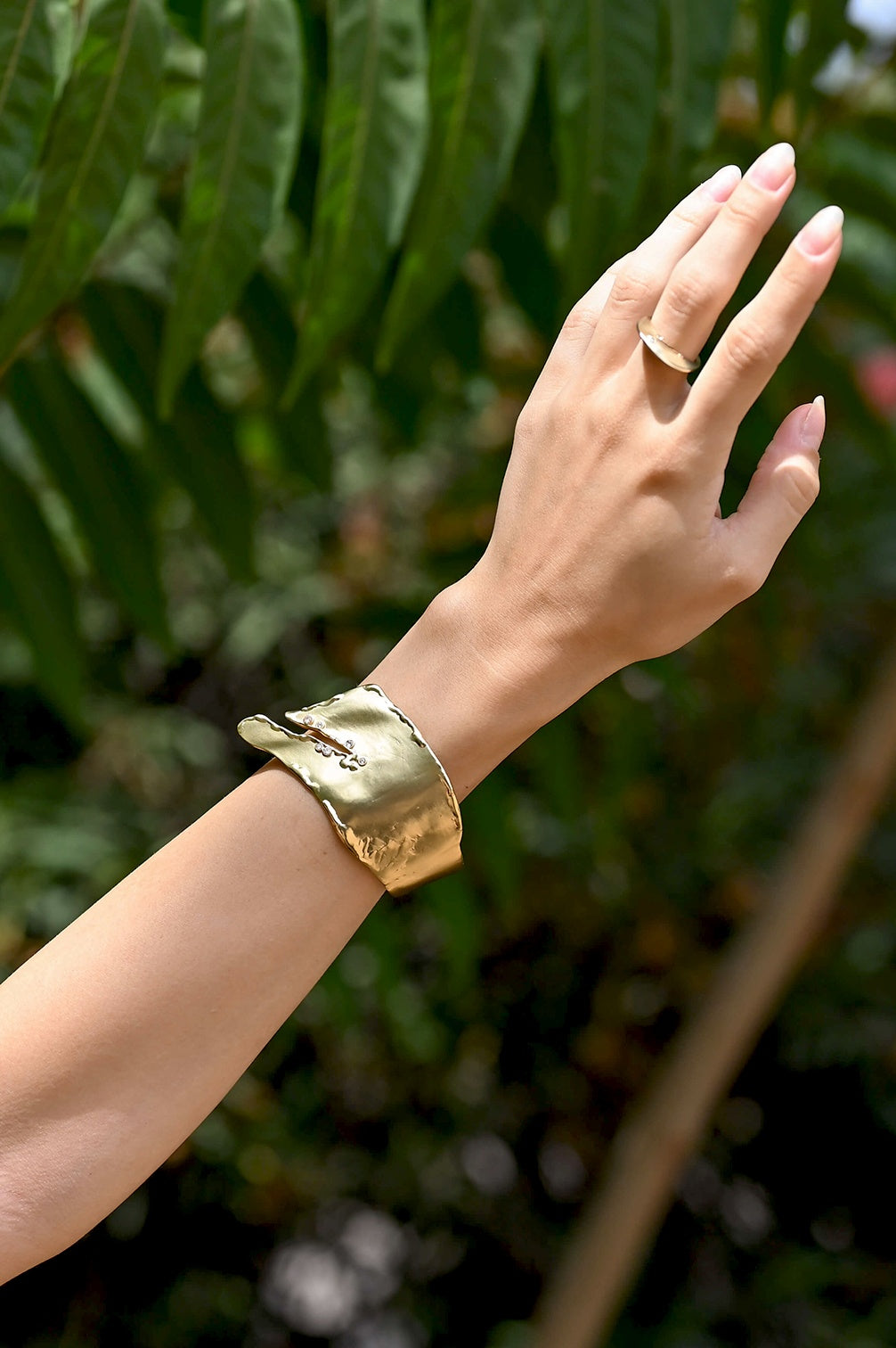 Wabi-Sabi Wanderer Statement Cuff Bracelet