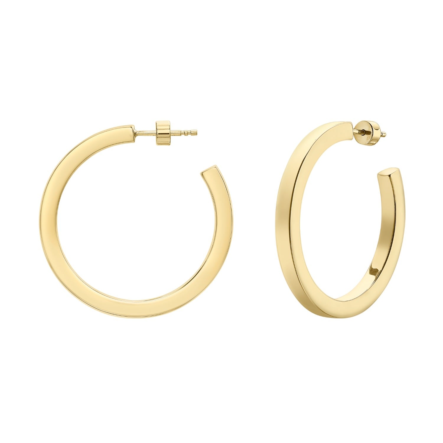 Large Gold Hoop Earrings