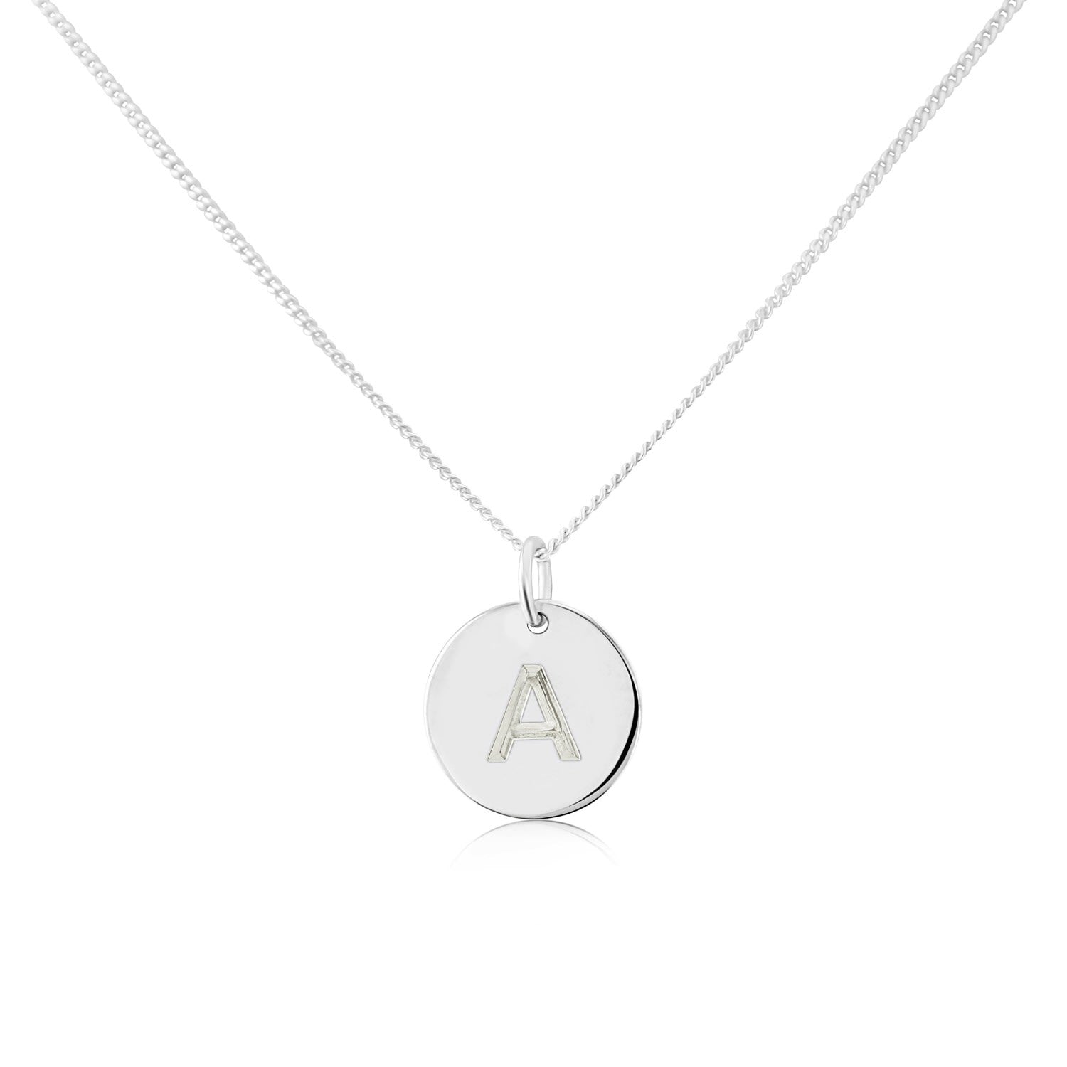 Pembroke Sterling Silver Disc Engraveable Pendant