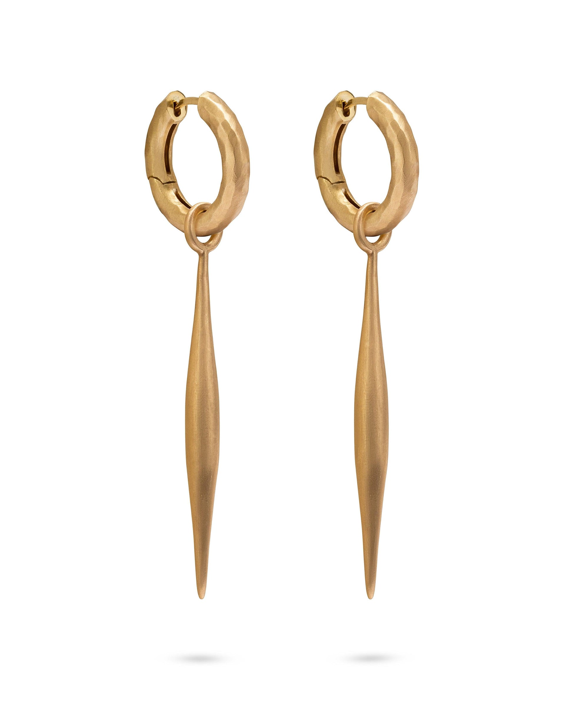 Wander Hoops Medium With Spindle Charms Large