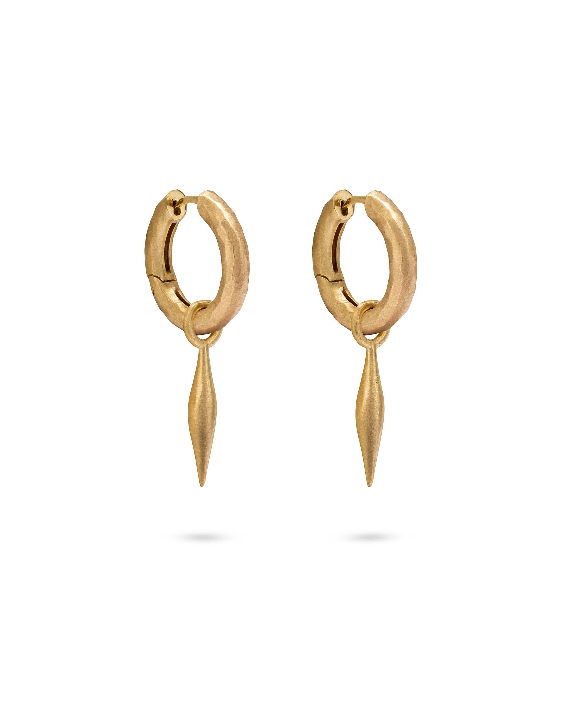 Wander Hoops Medium With Spindle Charms