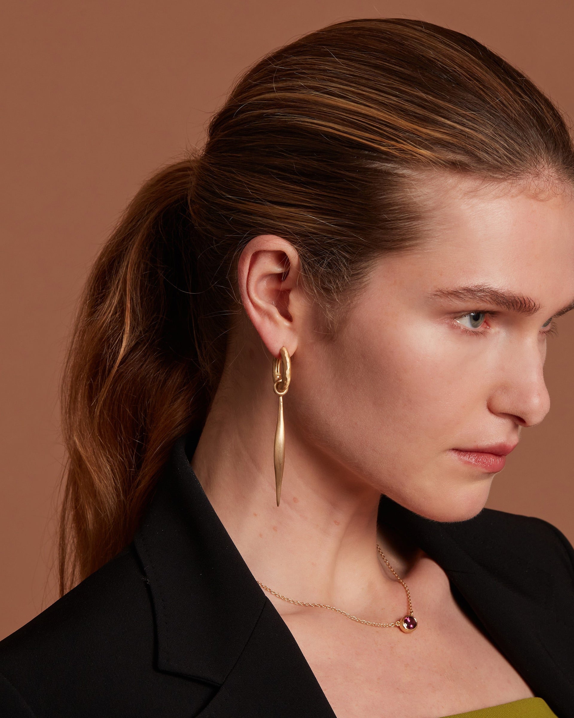 Wander Hoops Small With Spindle Charms Large