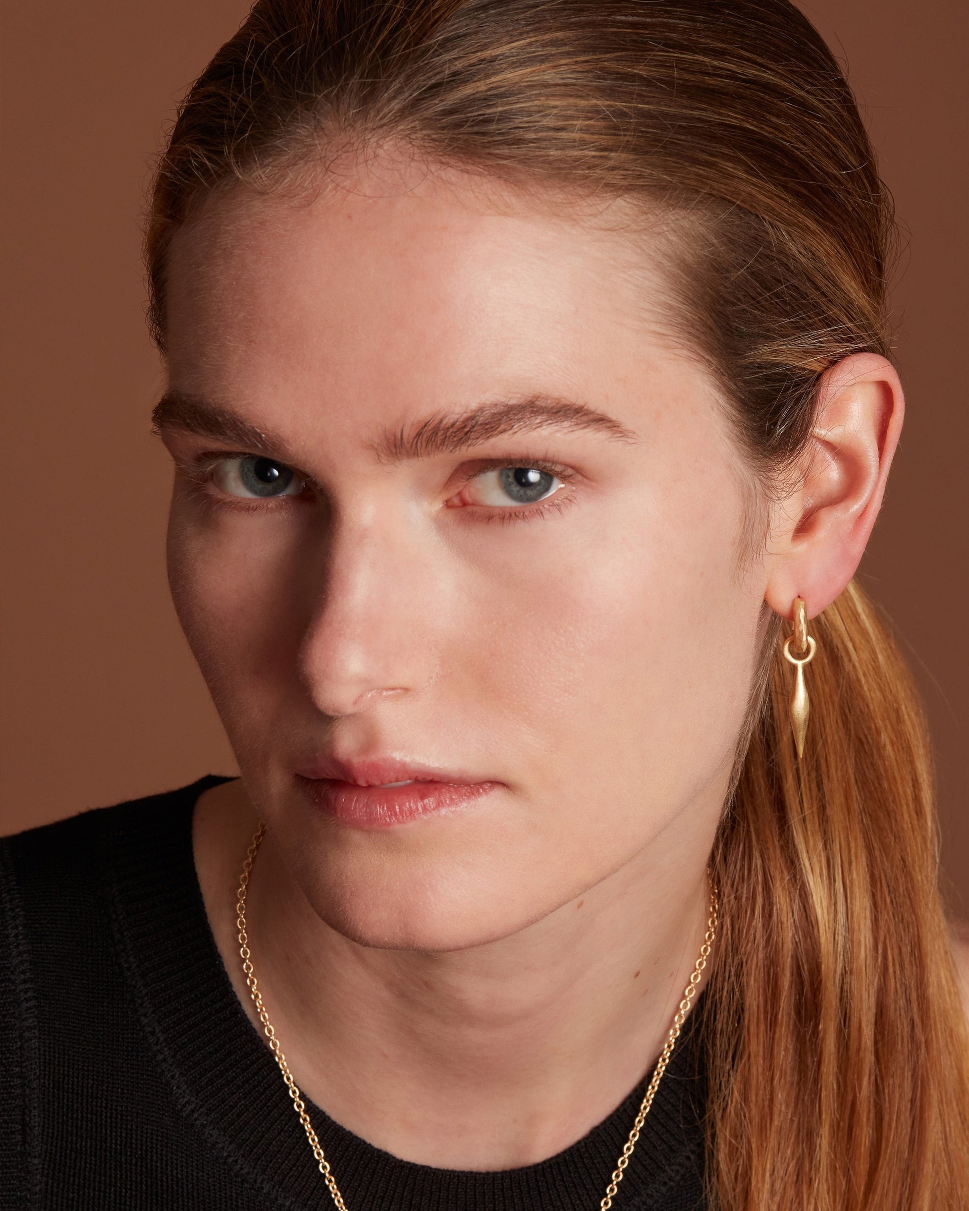 Wander Hoops Small With Spindle Charms